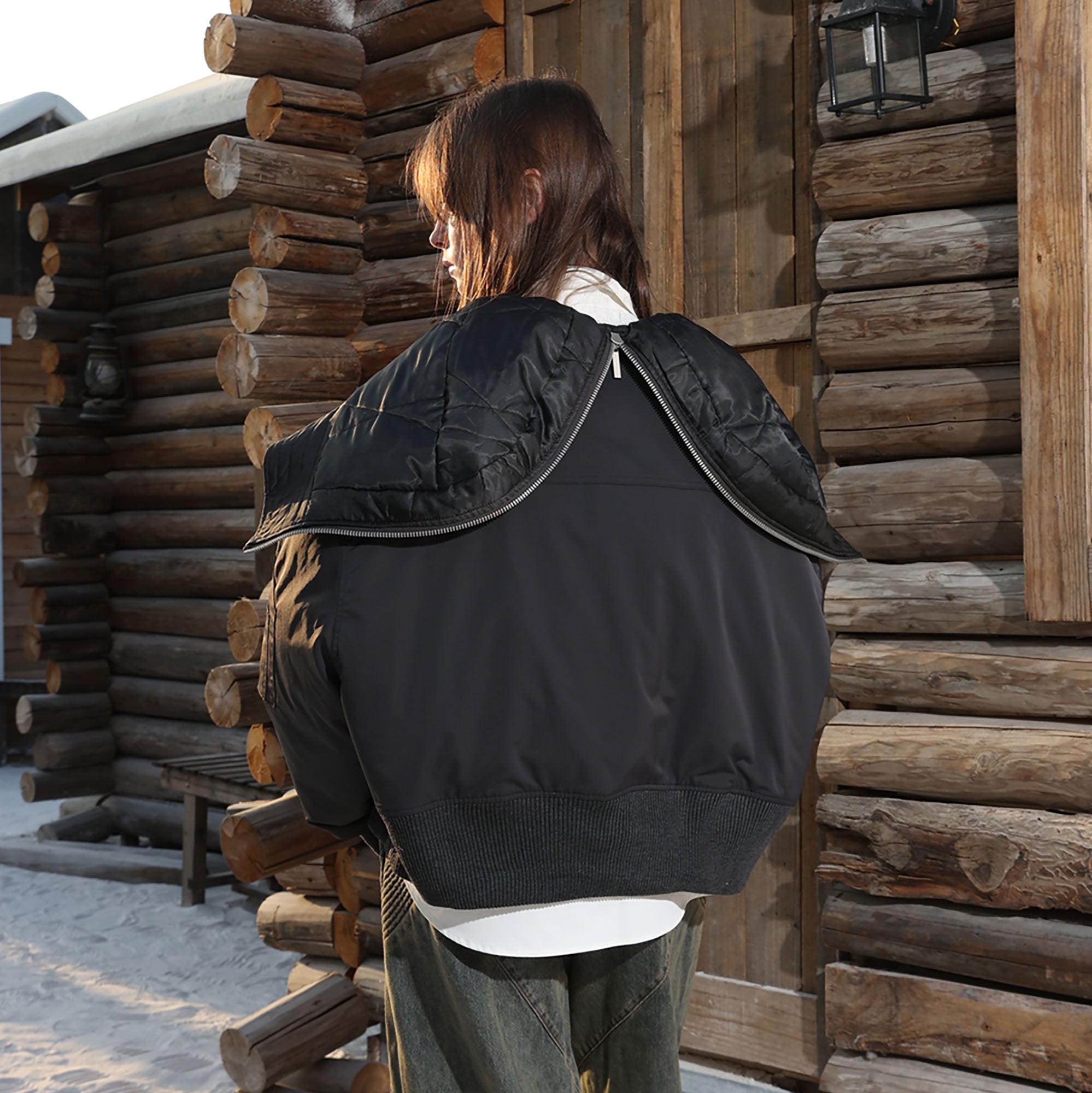 ERROR CODE ROBOT Classic Oversized Hooded Down Jacket, premium urban and streetwear designers apparel on PROJECTISR.com, ERROR CODE ROBOT