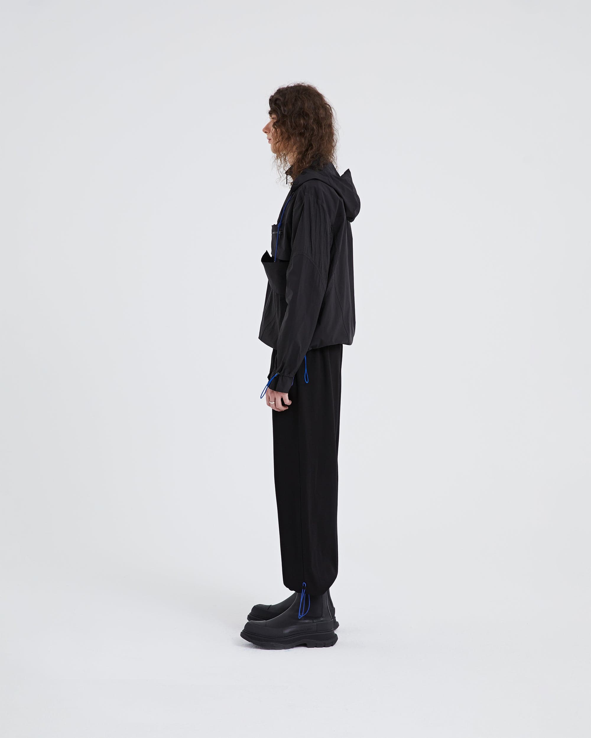 ORGANIC EMOTION Modern Drawstring Asymmetrical Jacket