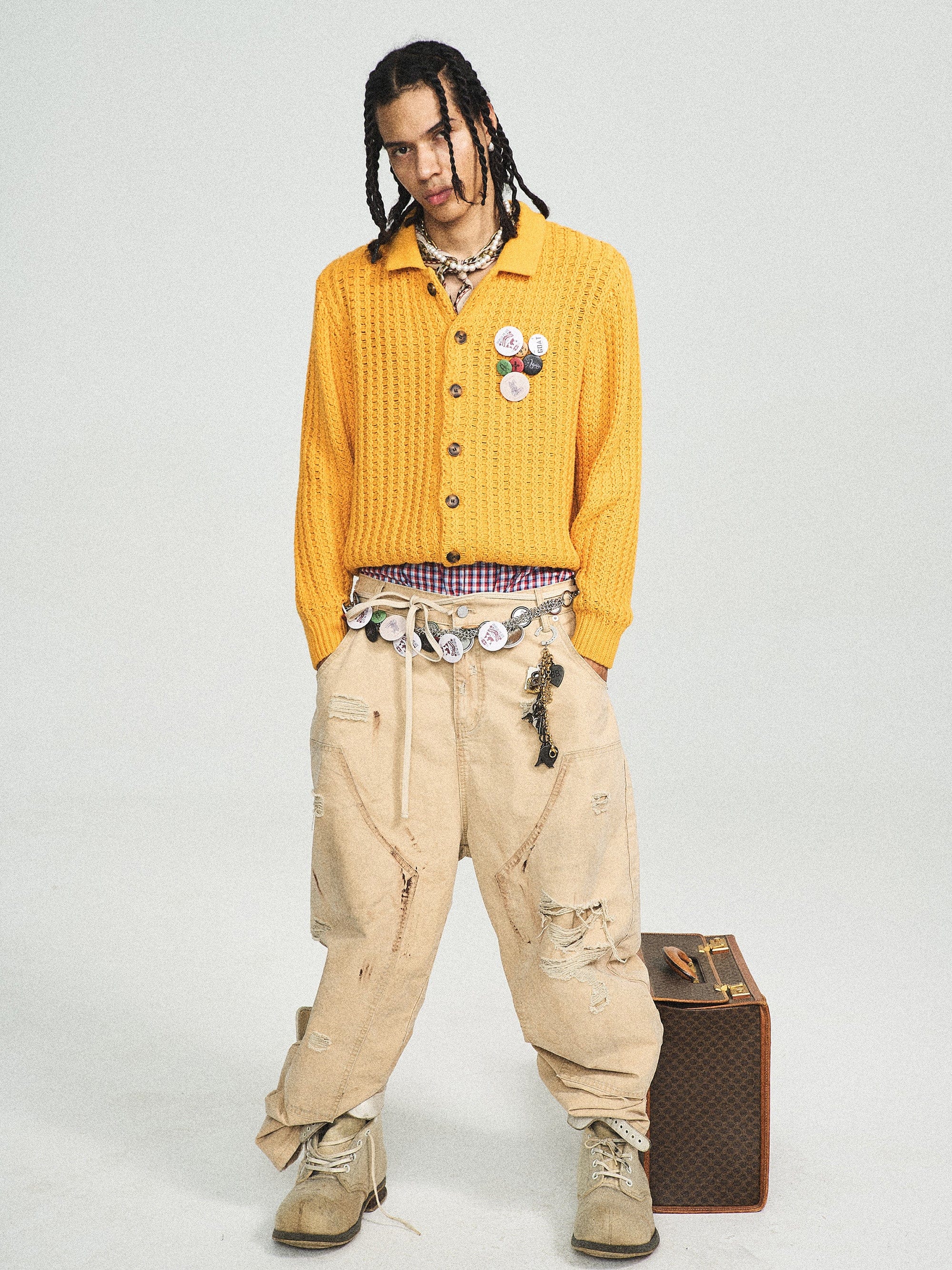 STEEPC Retro City Knitted Cardigan, premium urban and streetwear designers apparel on PROJECTISR.com, STEEPC