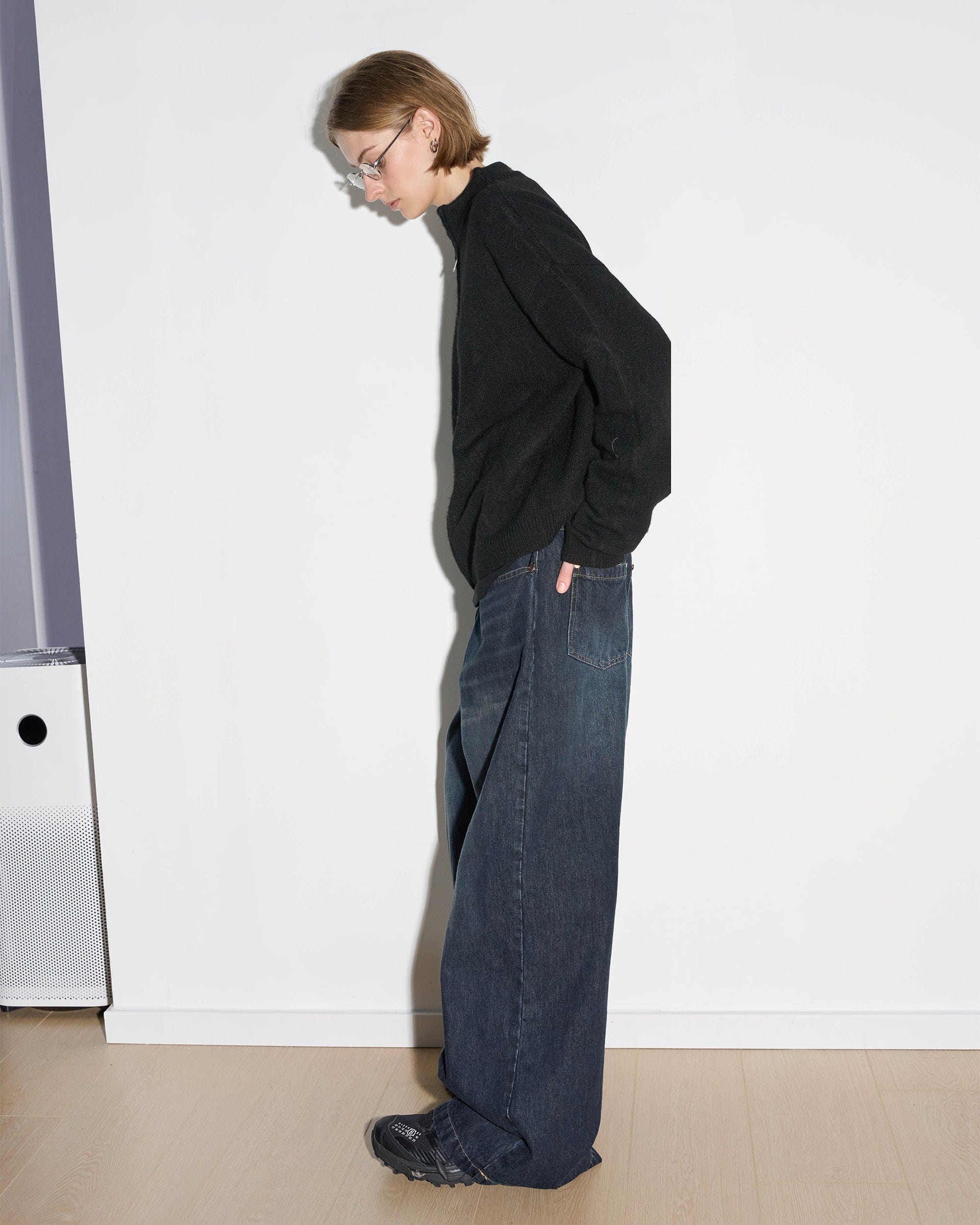 49PERCENT Modern Washed Rivet Straight-Leg Jeans, premium urban and streetwear designers apparel on PROJECTISR.com, 49PERCENT