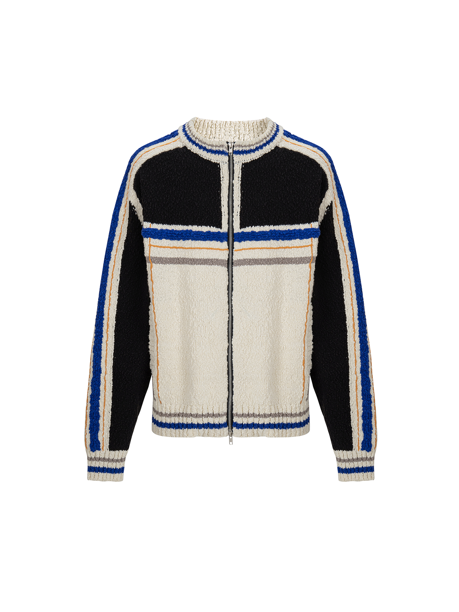 F2CE Contrast Panel Boxy Cardigan