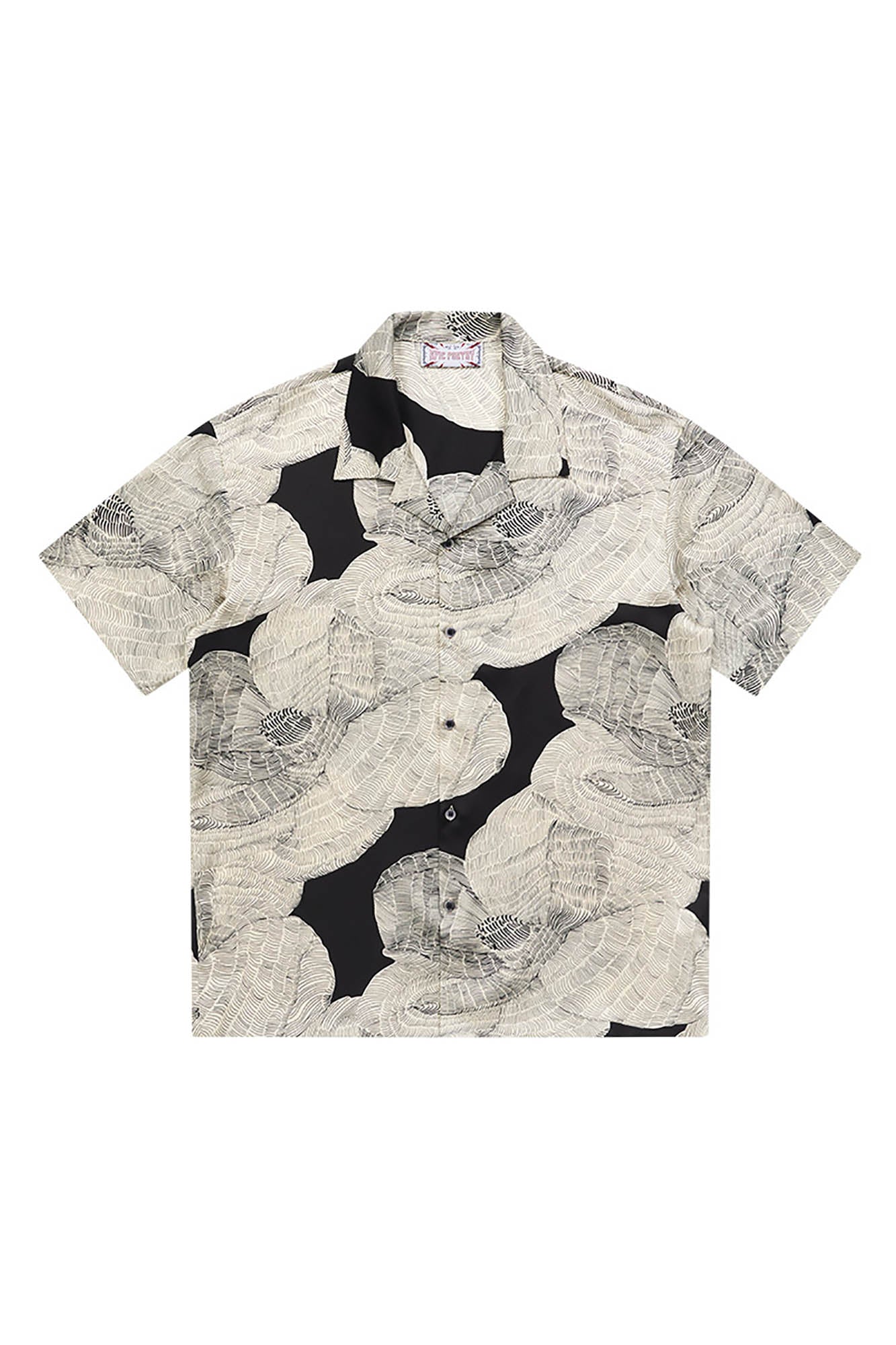 EPIC POETRY Etched Petal Cuban Half Shirt, premium urban and streetwear designers apparel on PROJECTISR.com, EPIC POETRY