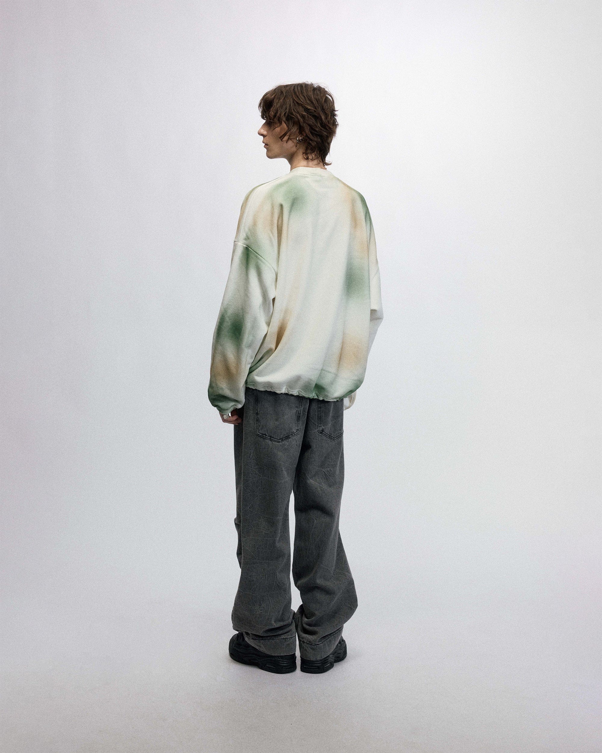 OVDY Faded Graphics Draw-String Long-Sleeve Tee, premium urban and streetwear designers apparel on PROJECTISR.com, OVDY