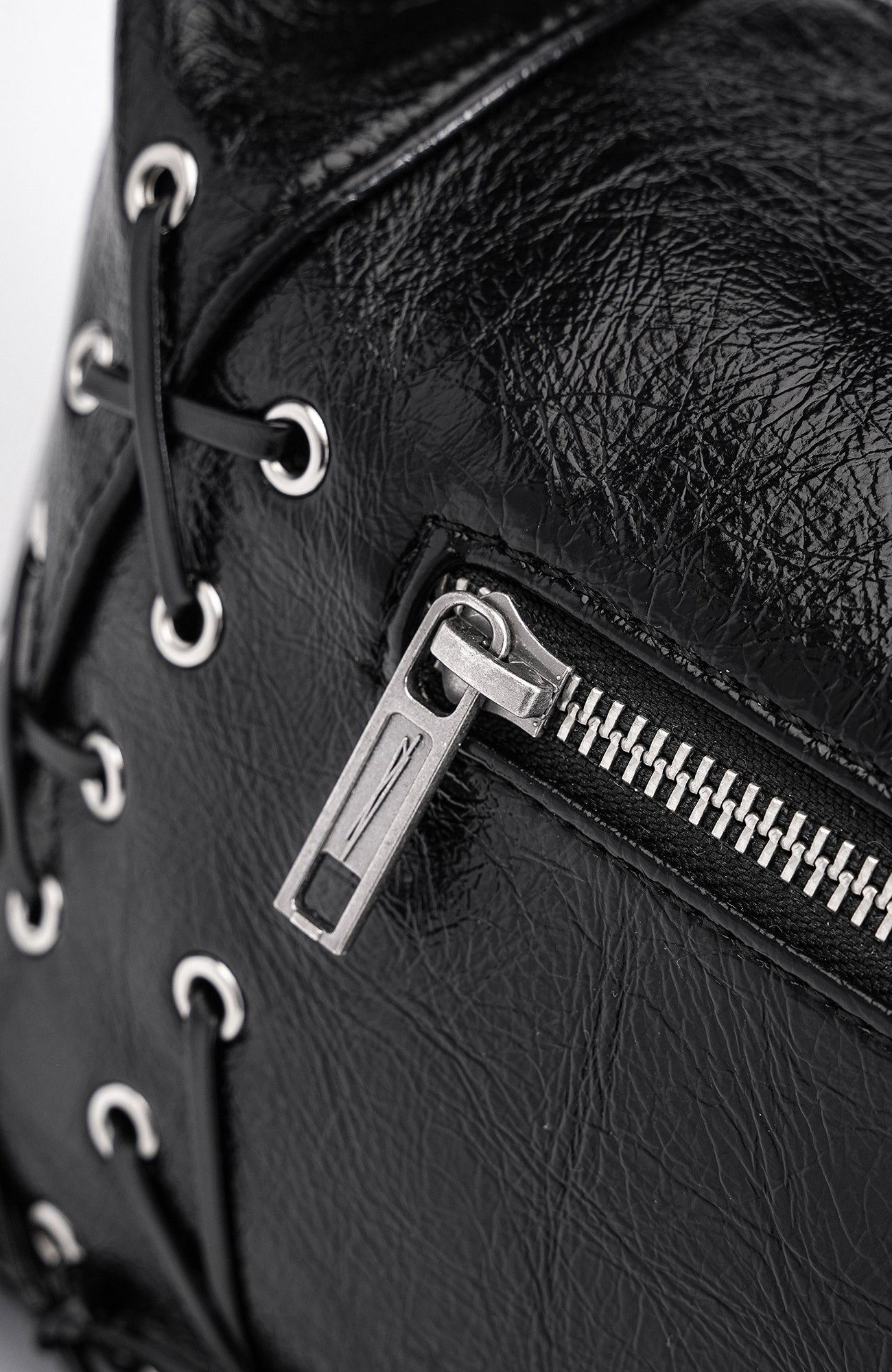 REBEL WAVE Cross Lace-Up Shoulder Bag