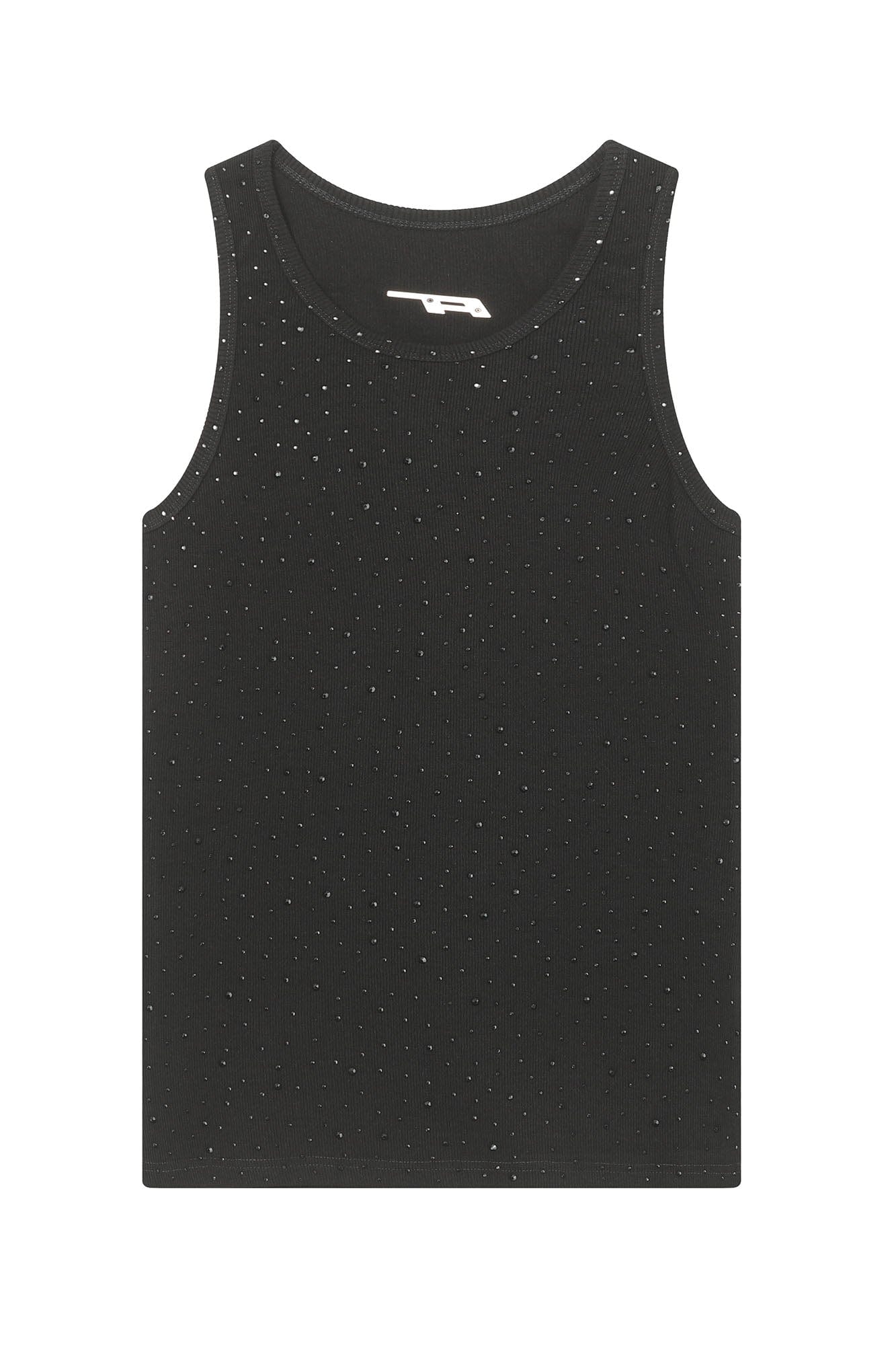 CLP Sparkle Diamond Ribbed Tank Top