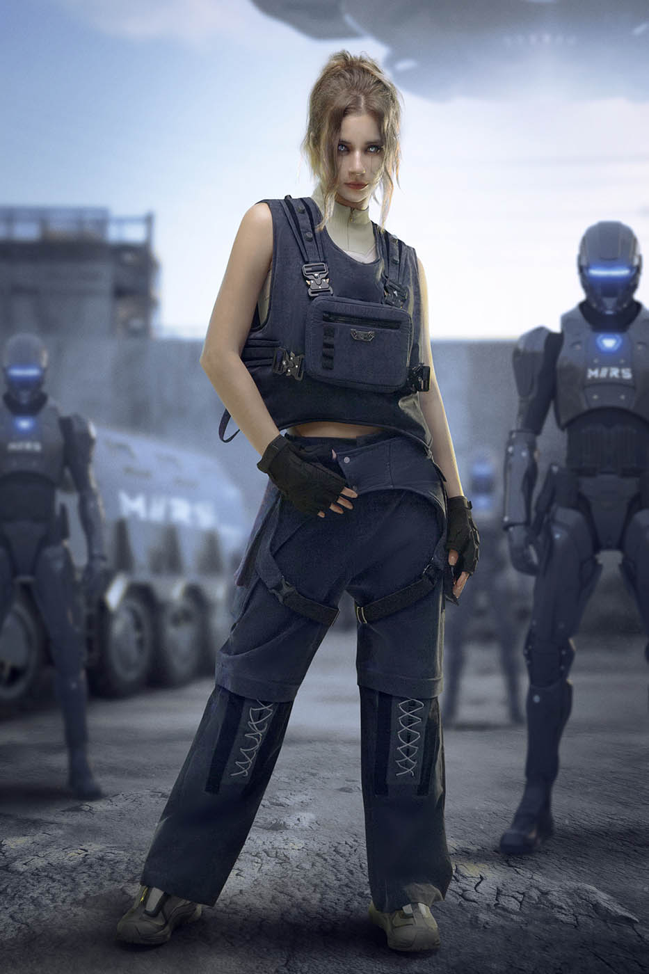 XIPHEVIL Detachable Lace-Up Multi-Pocket Bondage Pants, premium urban and streetwear designers apparel on PROJECTISR.com, XIPHEVIL