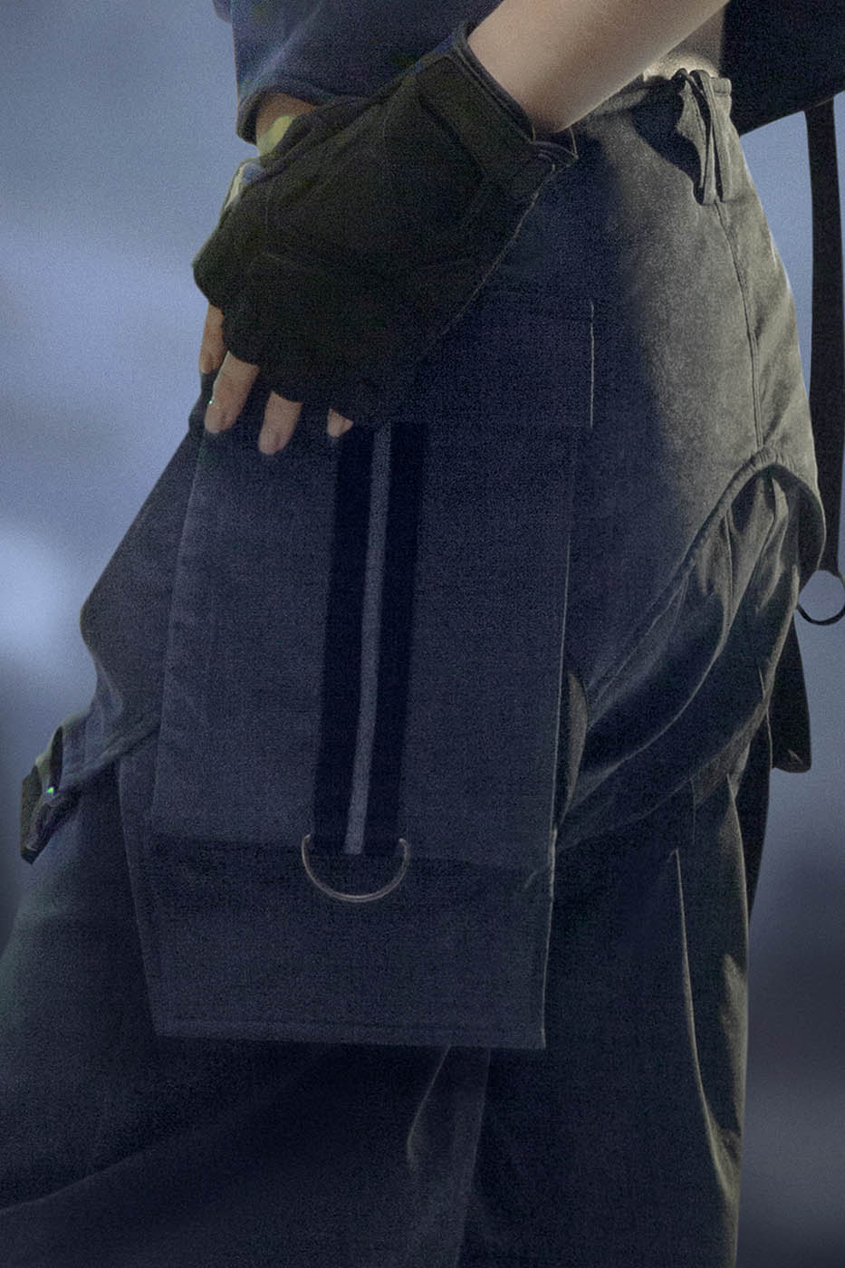 XIPHEVIL Detachable Lace-Up Multi-Pocket Bondage Pants, premium urban and streetwear designers apparel on PROJECTISR.com, XIPHEVIL