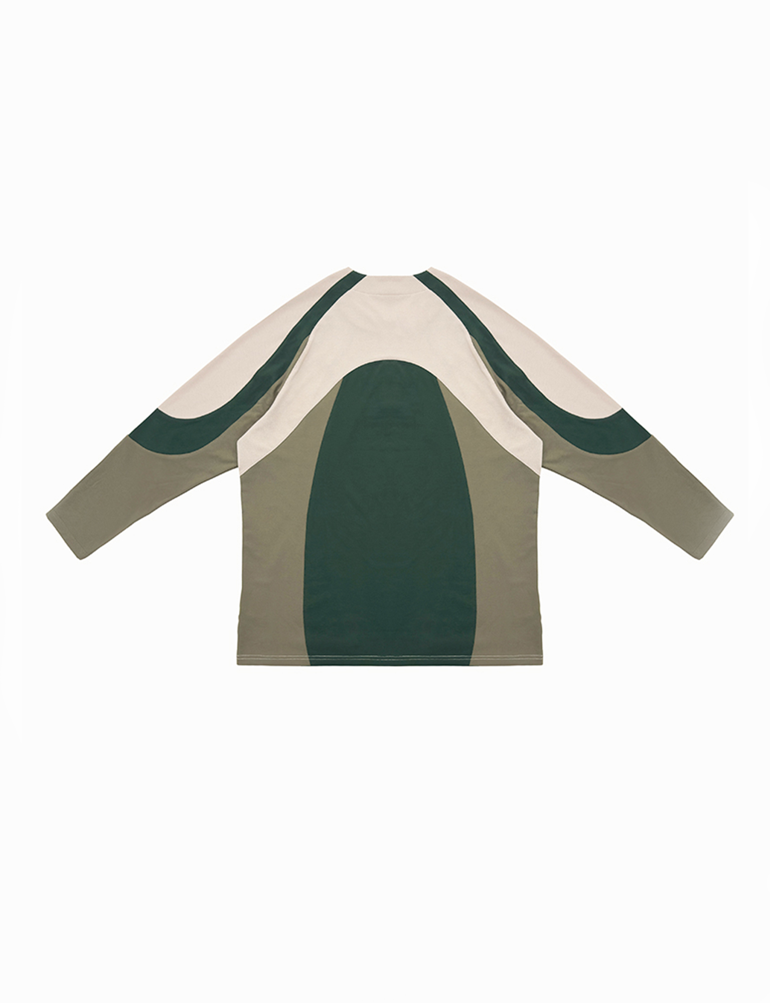 MIICHOUS Contrast Panel UV-Protection Long-Sleeve Tee