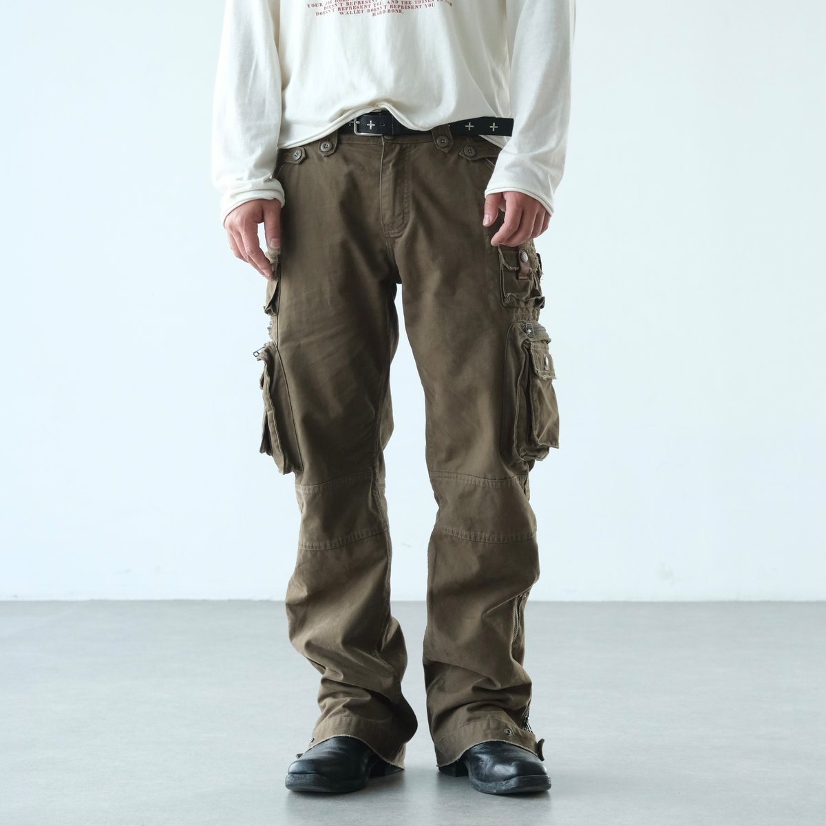 NEIGBORL Distressed Washed Utility Pants