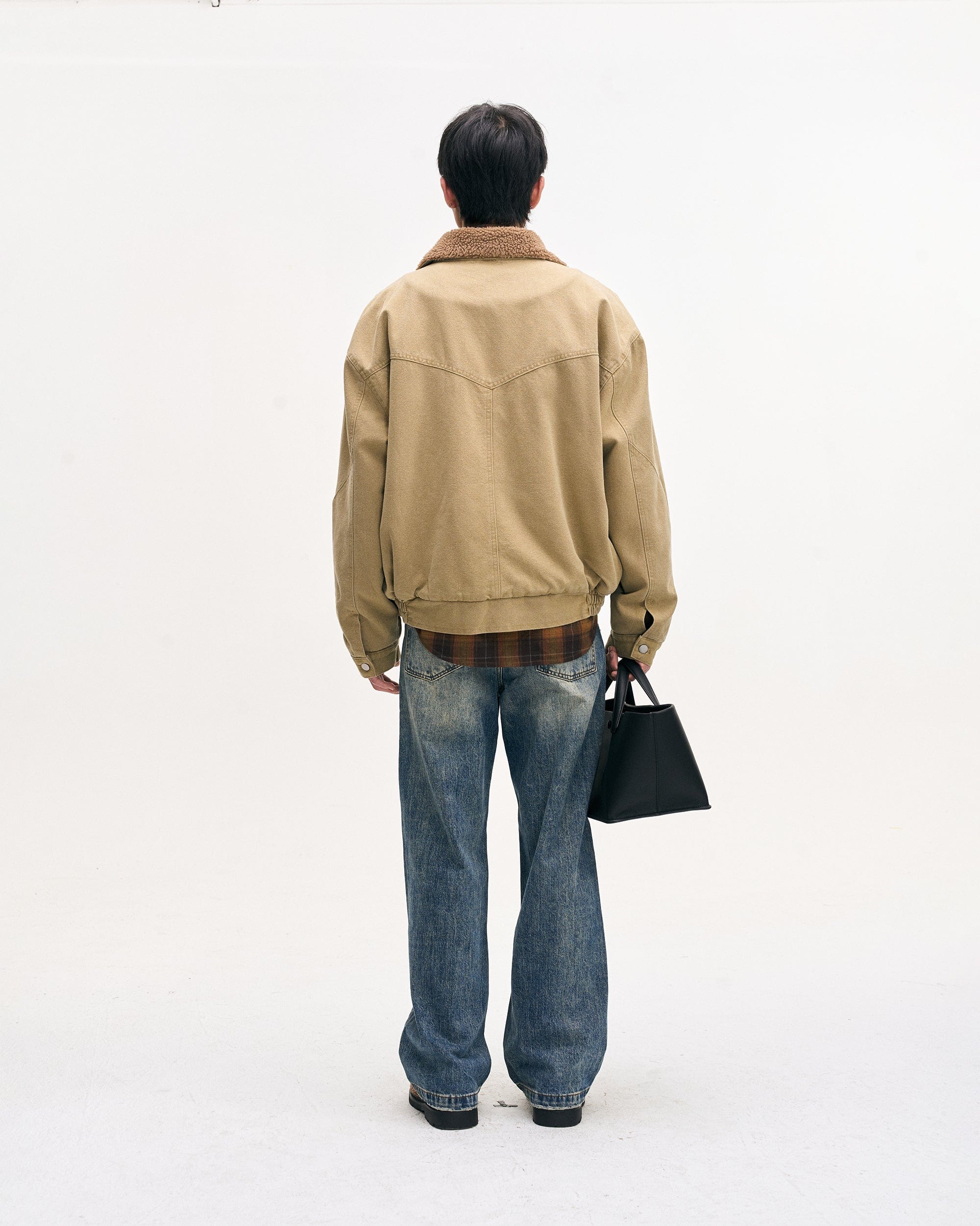LEONSENSE Big Pocket Fleece-Lined Barn Jacket, premium urban and streetwear designers apparel on PROJECTISR.com, LEONSENSE