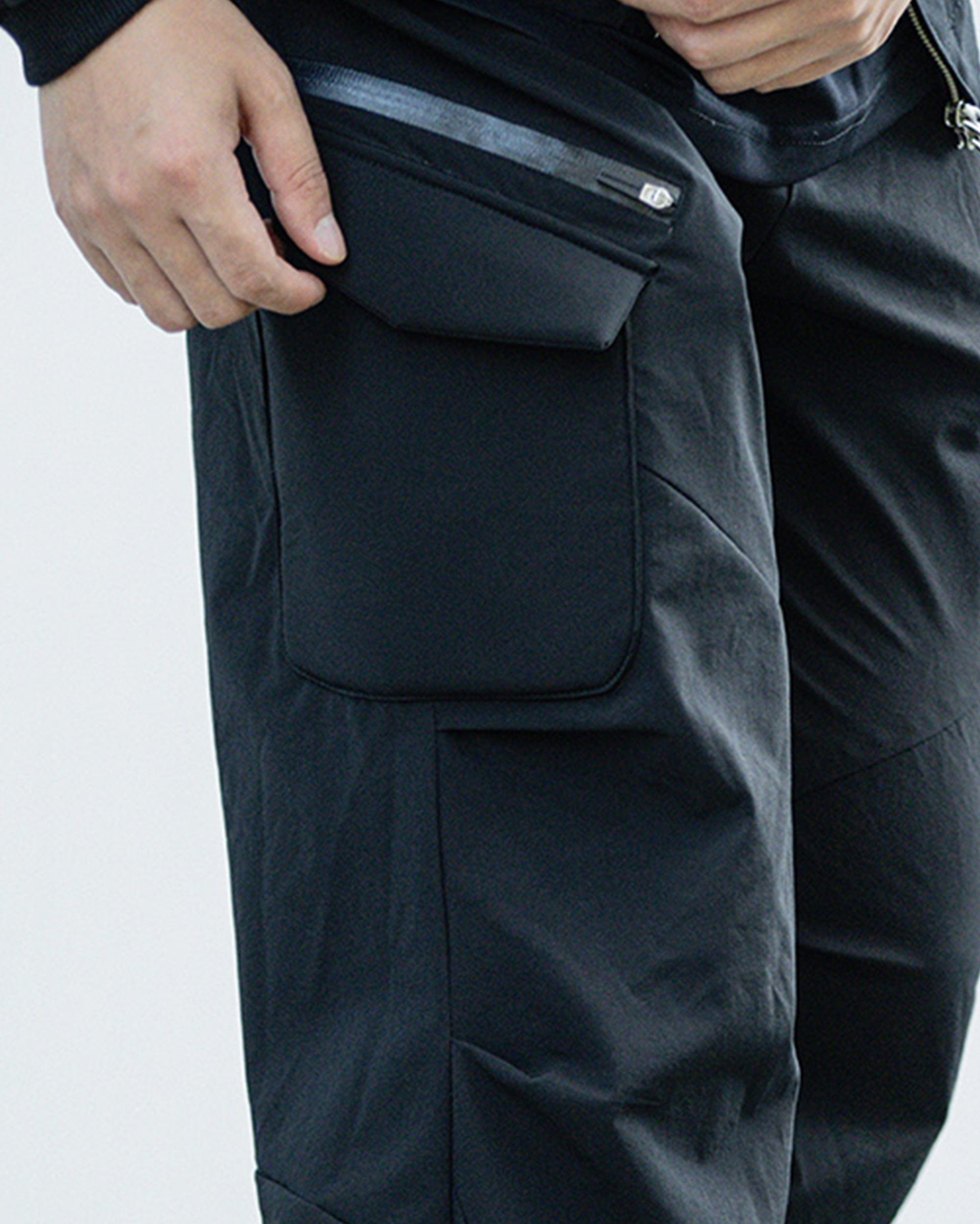 ENSHADOWER Waterproof Pleated Foam Pocket Hiking Pants, premium urban and streetwear designers apparel on PROJECTISR.com, ENSHADOWER