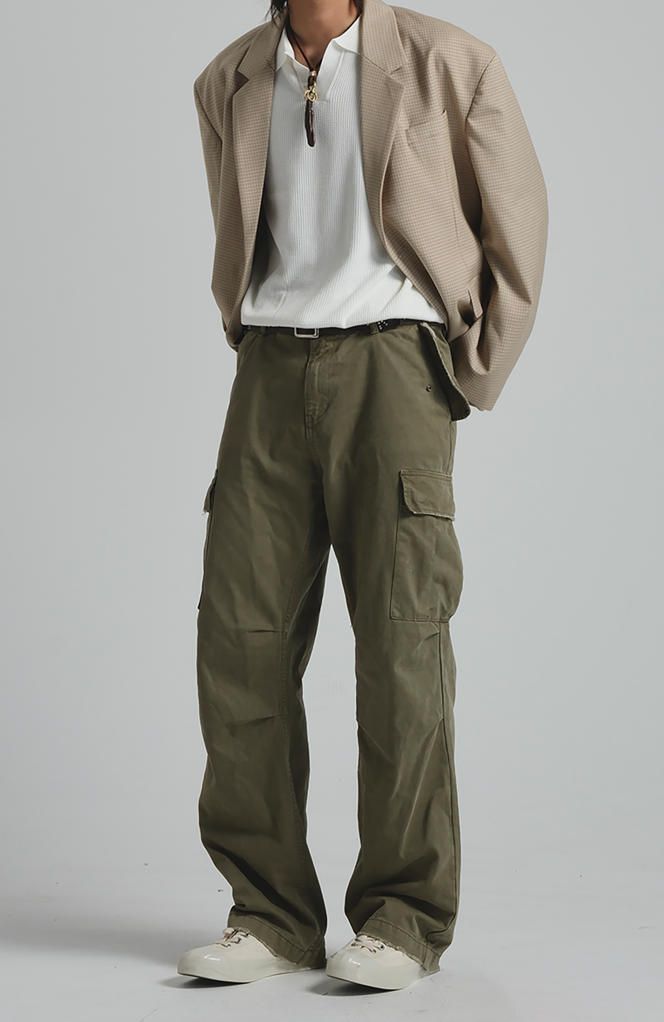 NEIGBORL Straight-Leg Paneled Cargo Pants, premium urban and streetwear designers apparel on PROJECTISR.com, NEIGBORL