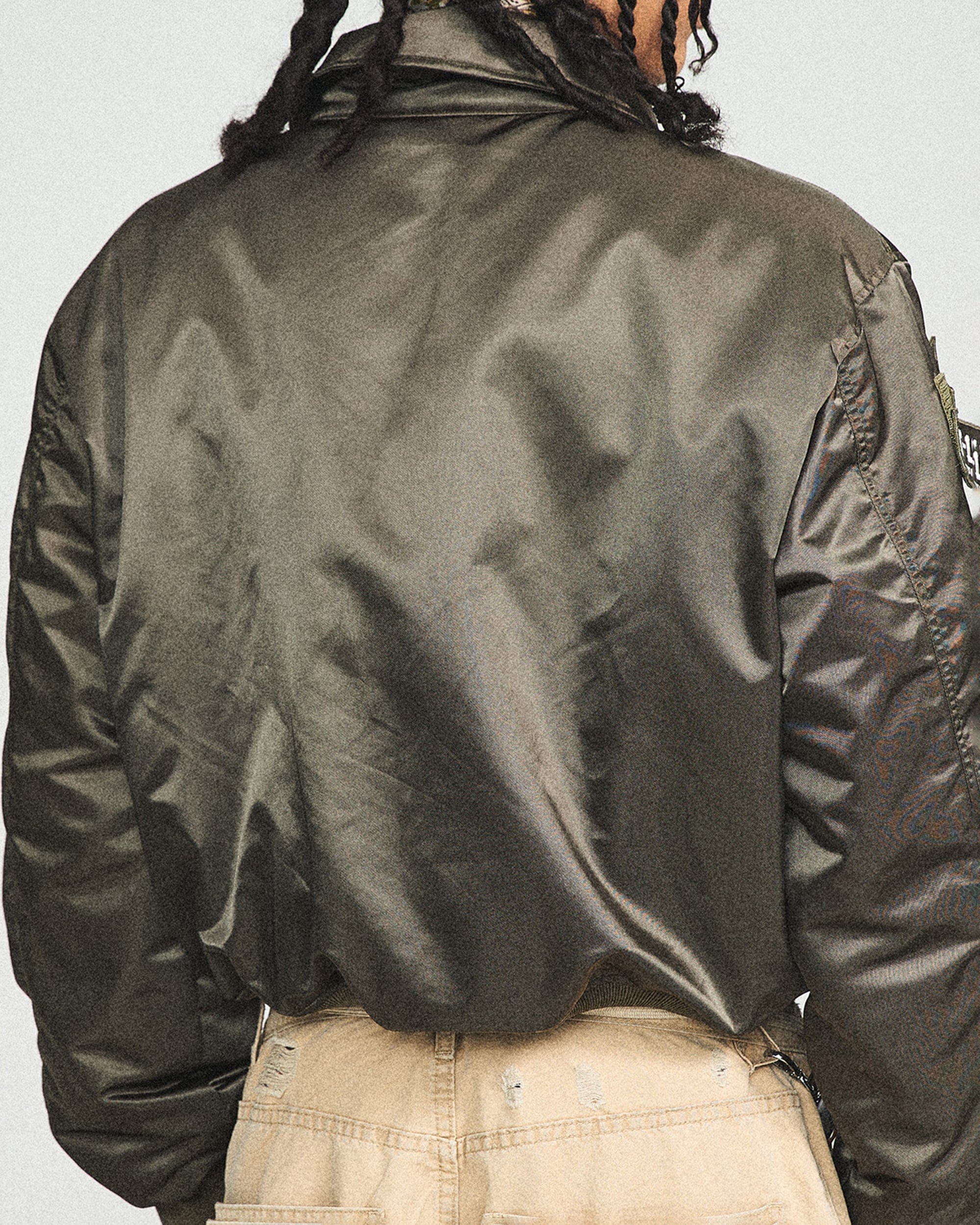 STEEPC Camo MA2 Multi-Pocket Patchwork Reversible Jacket, premium urban and streetwear designers apparel on PROJECTISR.com, STEEPC
