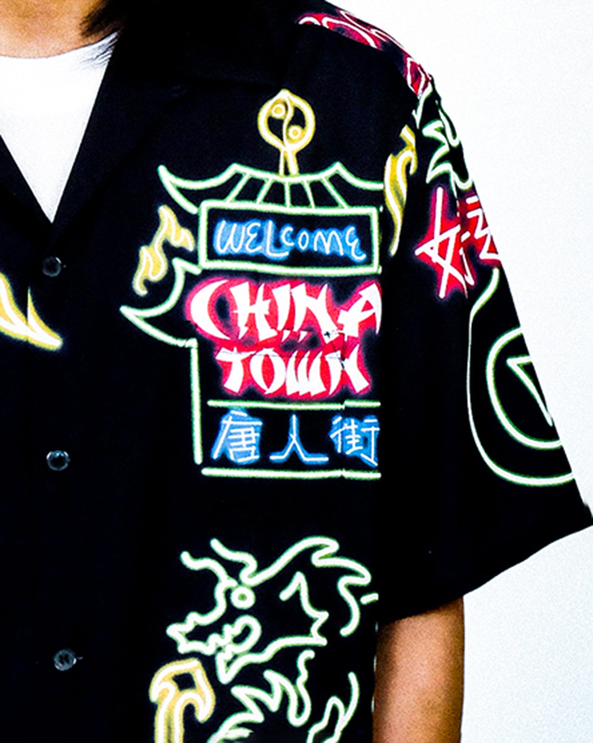 WCC Neon Chinatown Half-Shirt, premium urban and streetwear designers apparel on PROJECTISR.com, WCC