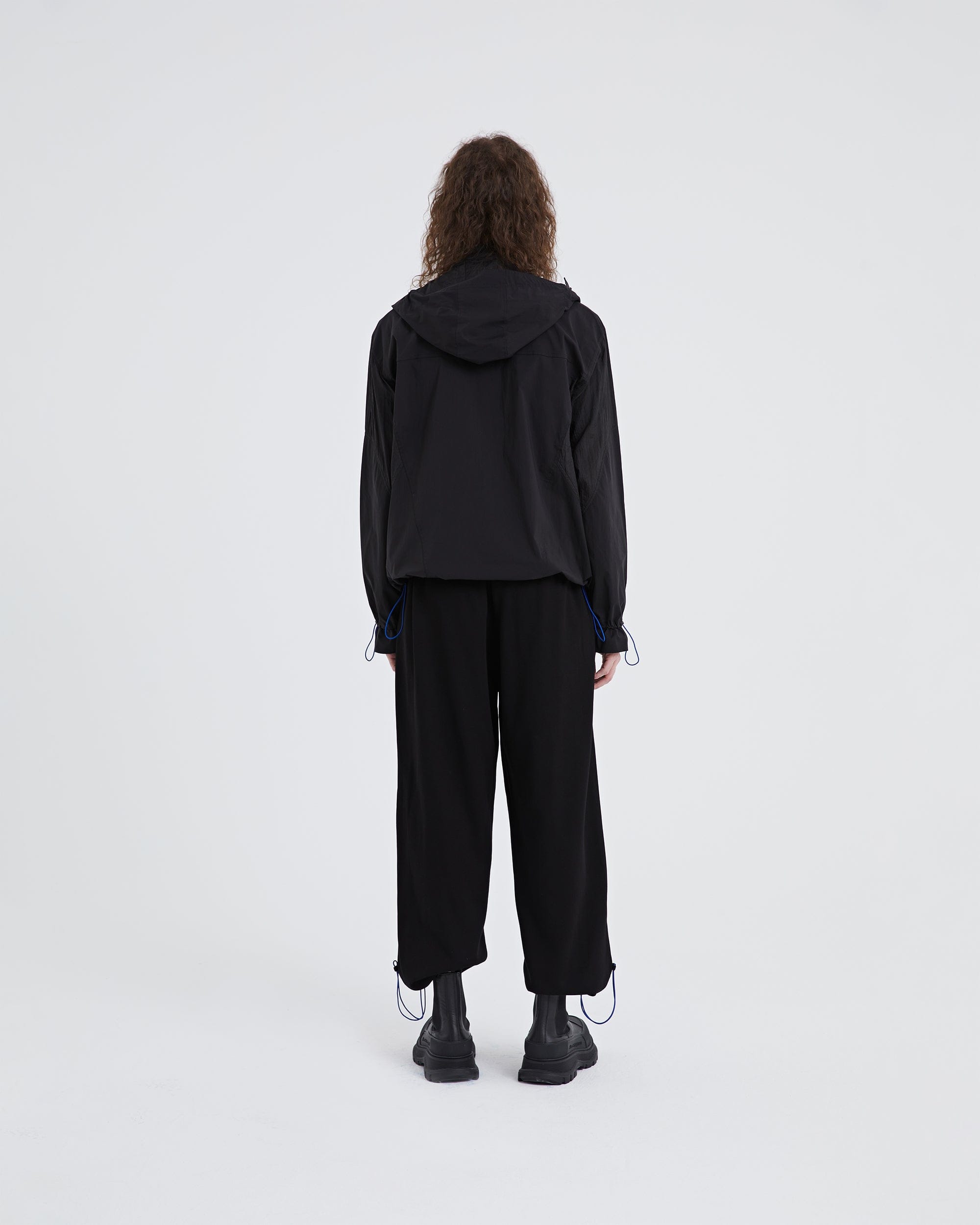 ORGANIC EMOTION Modern Drawstring Asymmetrical Jacket