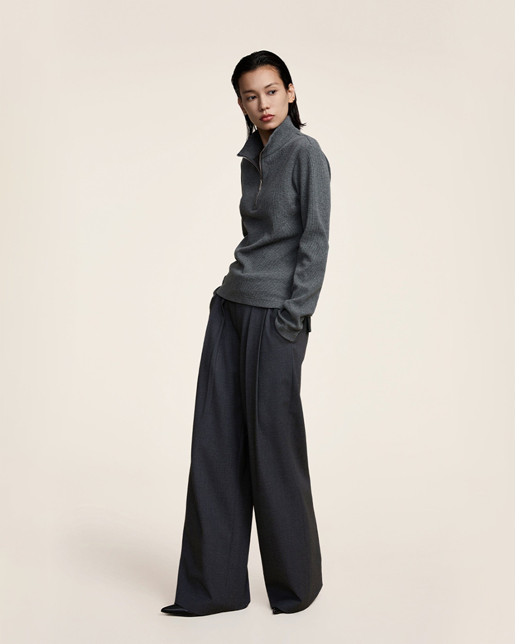 OPICLOTH Classic Pleated Belt Trousers, premium urban and streetwear designers apparel on PROJECTISR.com, OPICLOTH