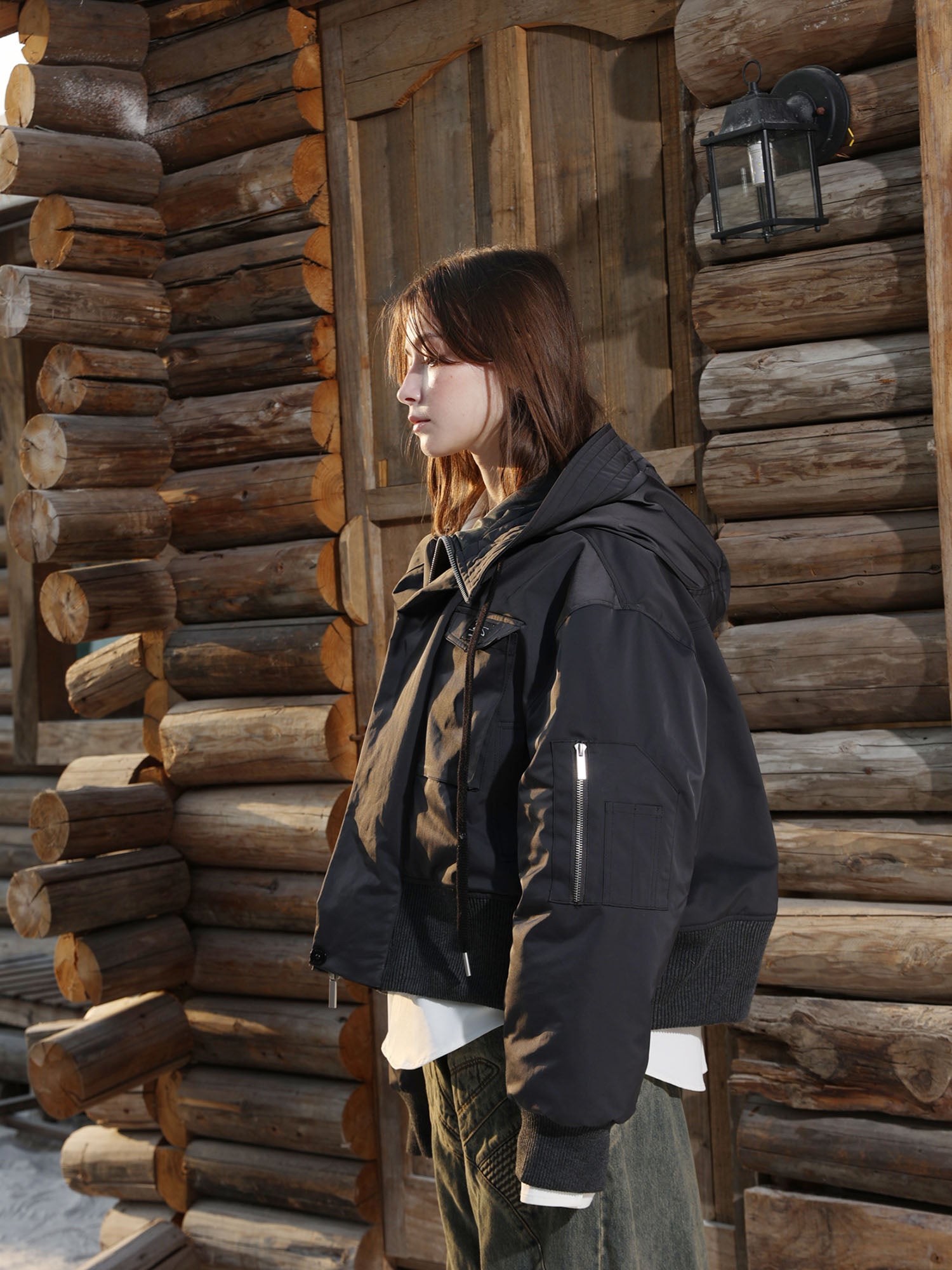 ERROR CODE ROBOT Classic Oversized Hooded Down Jacket, premium urban and streetwear designers apparel on PROJECTISR.com, ERROR CODE ROBOT