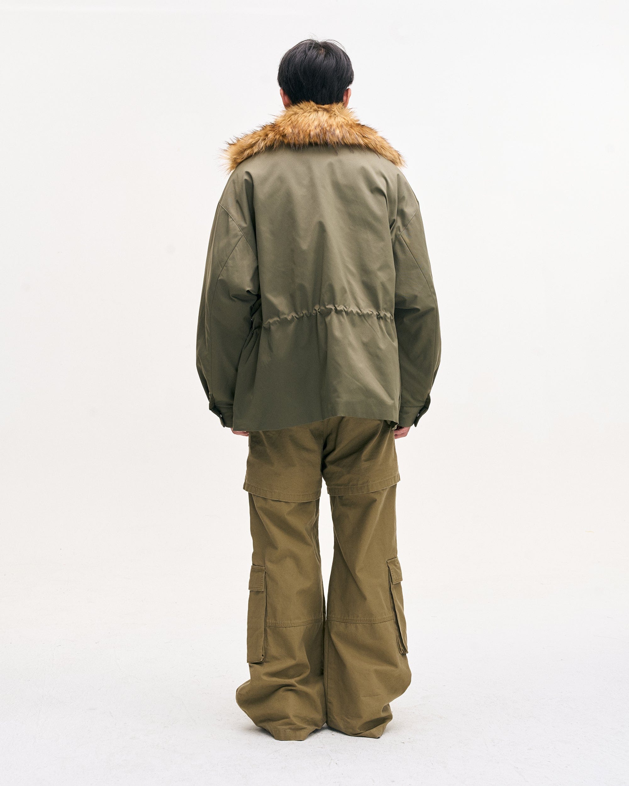 LEONSENSE Classic Detachable Faux-Fur Collar Parka Coat, premium urban and streetwear designers apparel on PROJECTISR.com, LEONSENSE