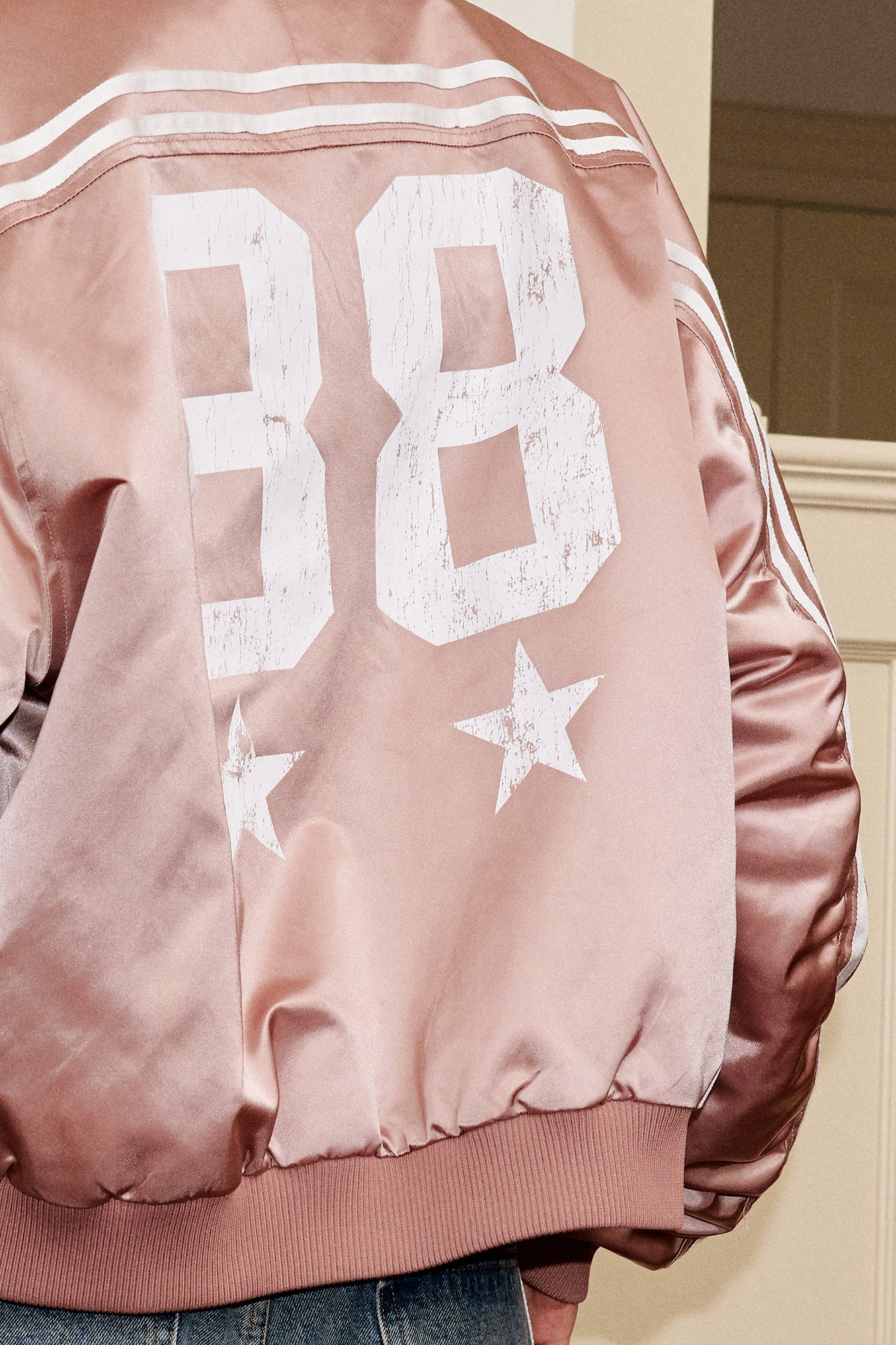DONSMOKE Retro NO.88 Graphic Bomber Jacket