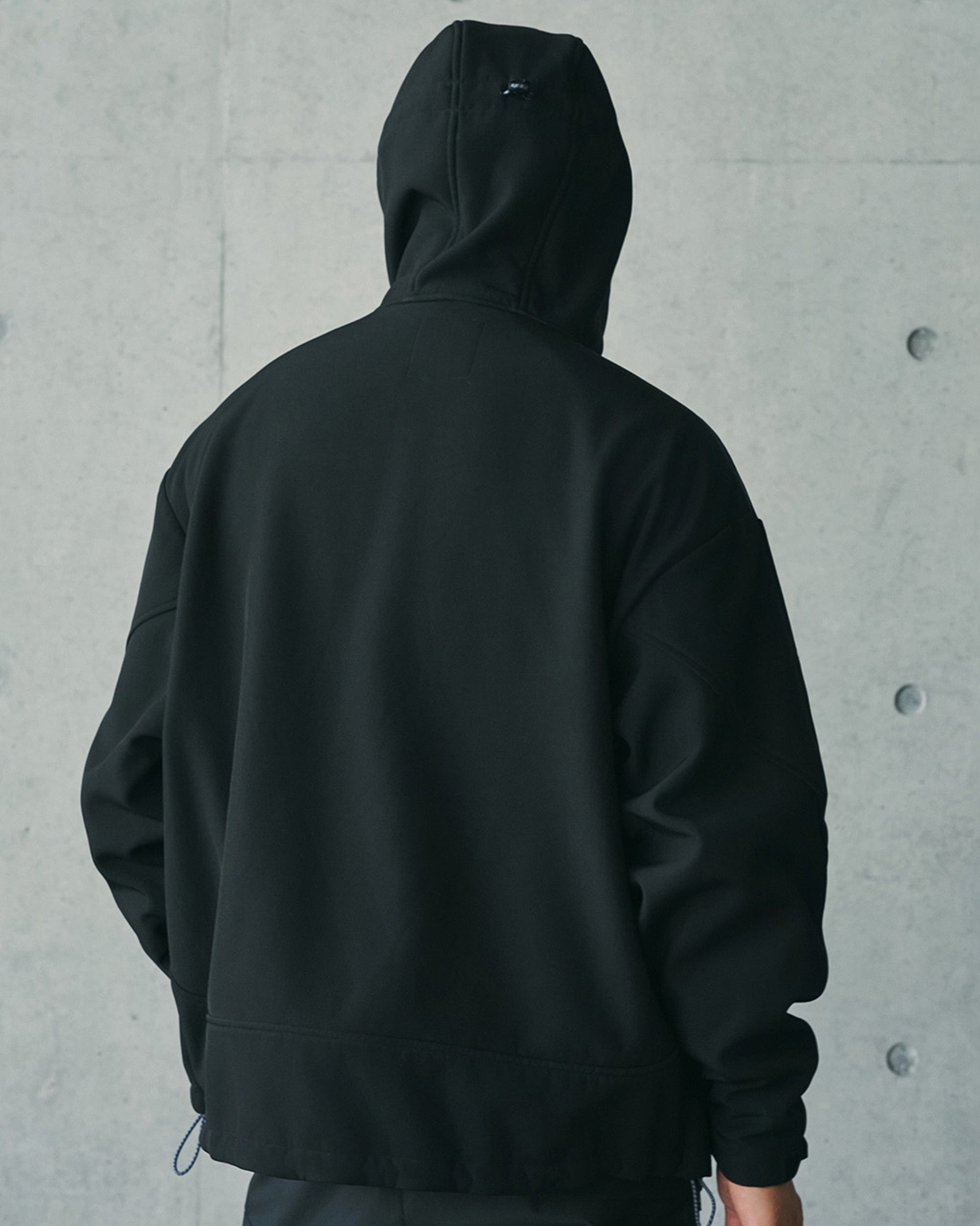 ENSHADOWER Deconstructed Asymmetrical Windbreaker, premium urban and streetwear designers apparel on PROJECTISR.com, ENSHADOWER