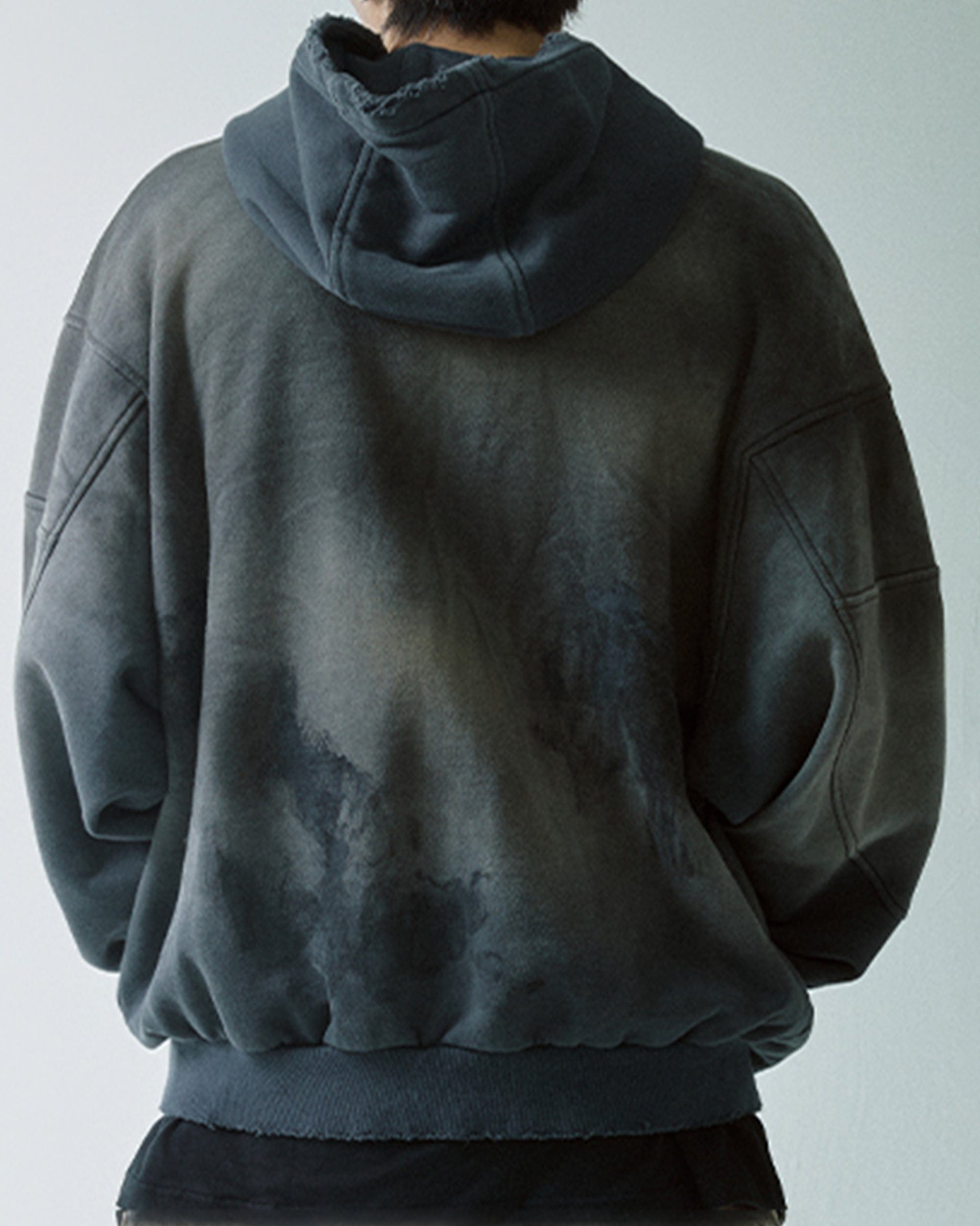 F2CE Distressed Spliced Hoodie, premium urban and streetwear designers apparel on PROJECTISR.com, F2CE