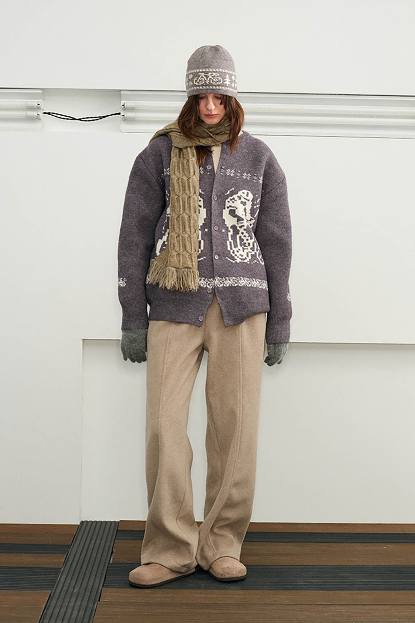 KREATE Fair Isle Button-Up Cardigan, premium urban and streetwear designers apparel on PROJECTISR.com, KREATE