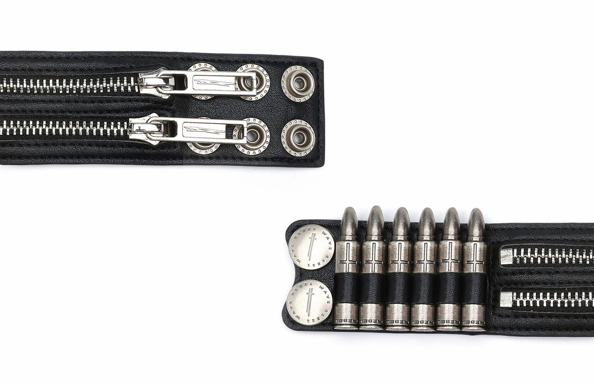REBEL WAVE MOS Custom Hardware Bullet Cuff Bracelet