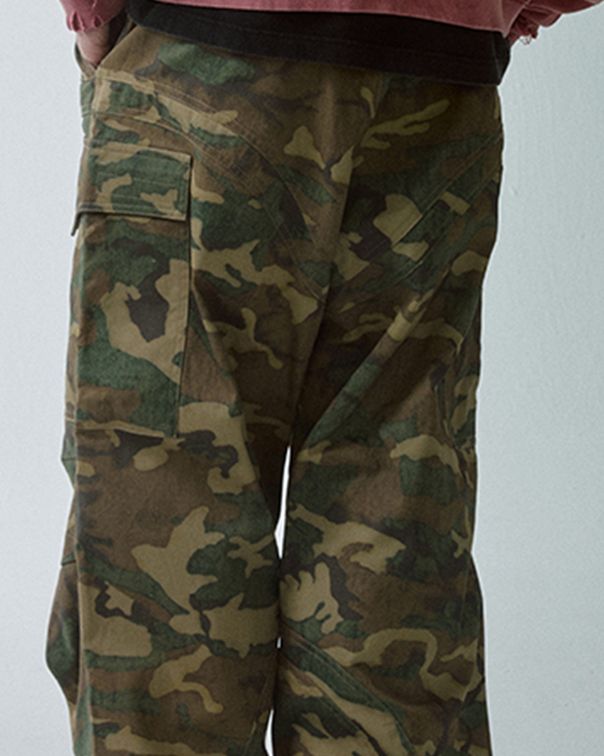 F2CE Wide-Leg Draw-String Camo Cargo Pants, premium urban and streetwear designers apparel on PROJECTISR.com, F2CE