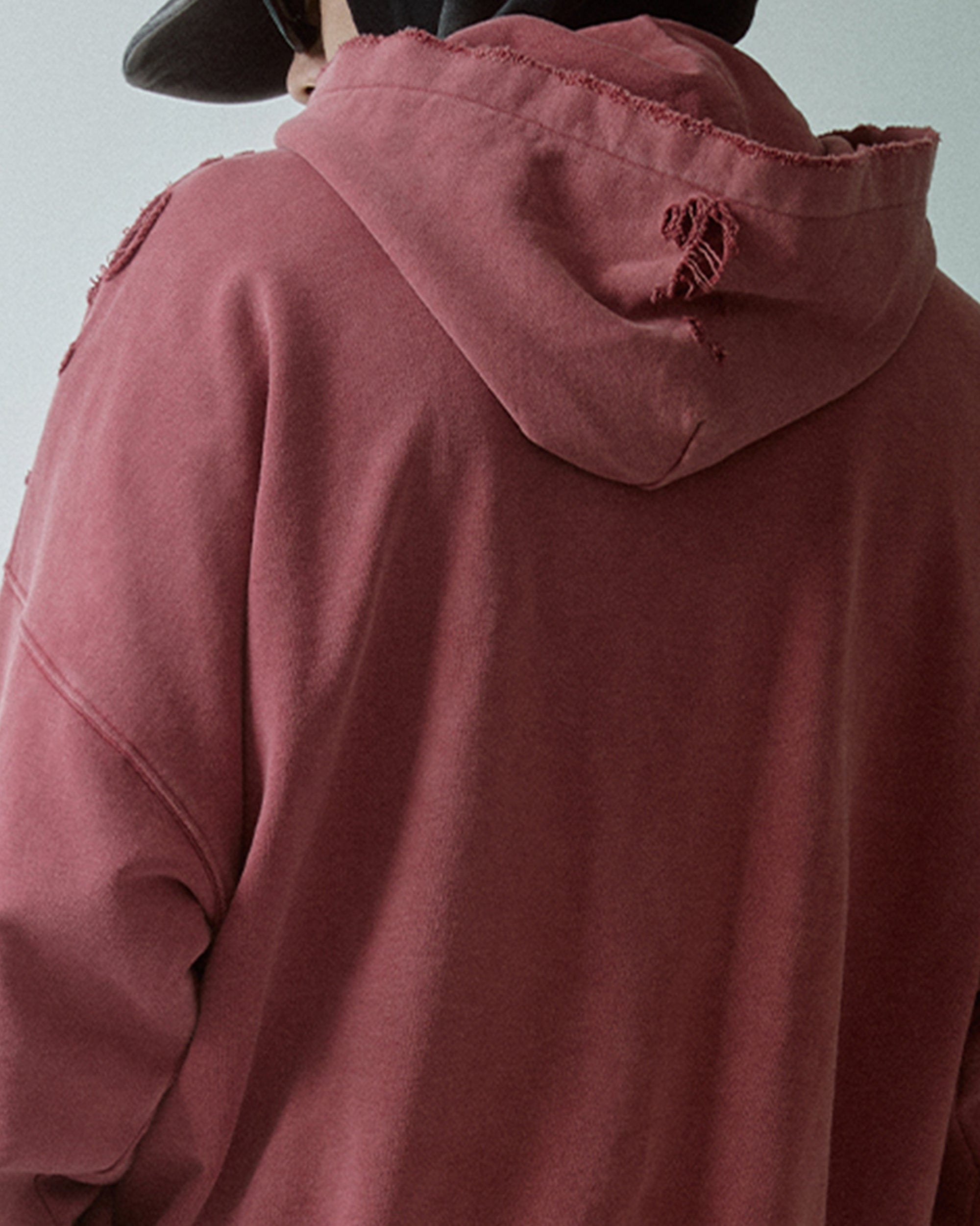 F2CE Essential Oversized Distressed Hoodie, premium urban and streetwear designers apparel on PROJECTISR.com, F2CE