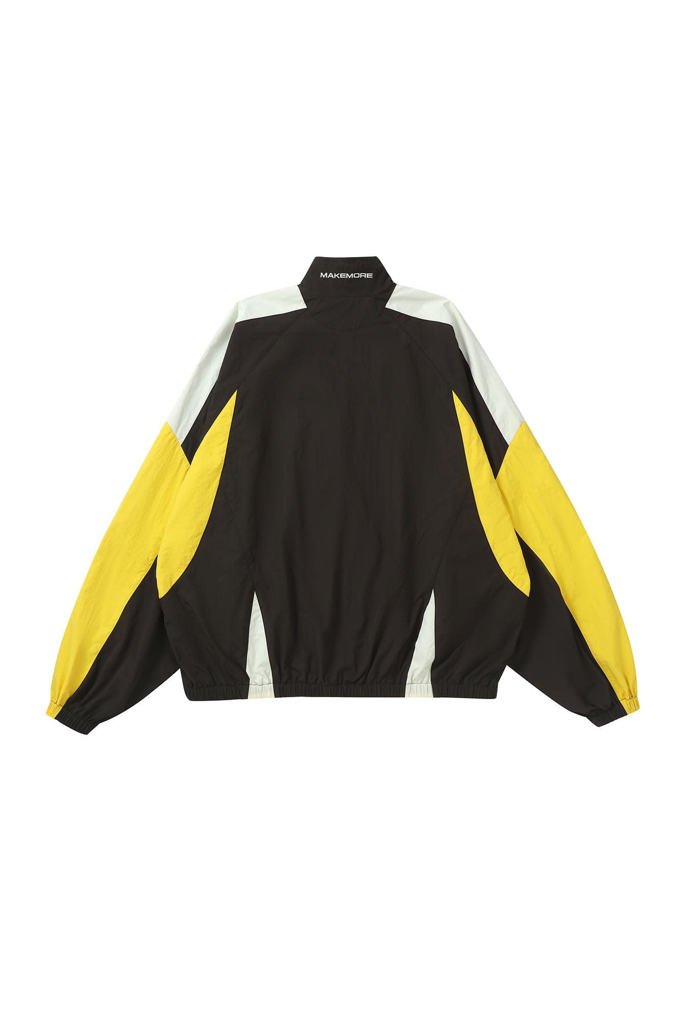 MAKEMORE Retro Contrast Panel Embroidery Jacket, premium urban and streetwear designers apparel on PROJECTISR.com, MAKEMORE