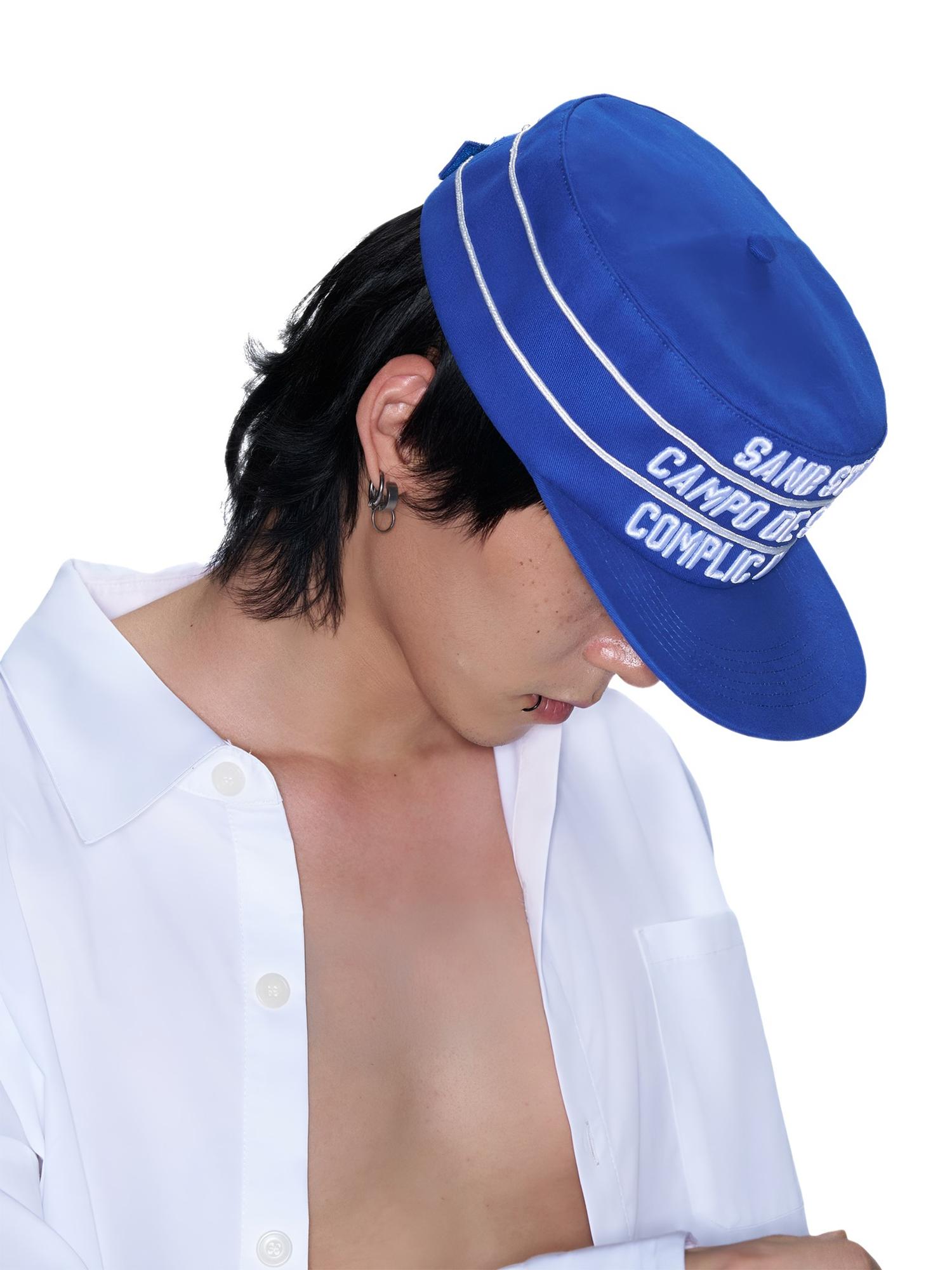 SANB Text Embroidered Pillbox Cap