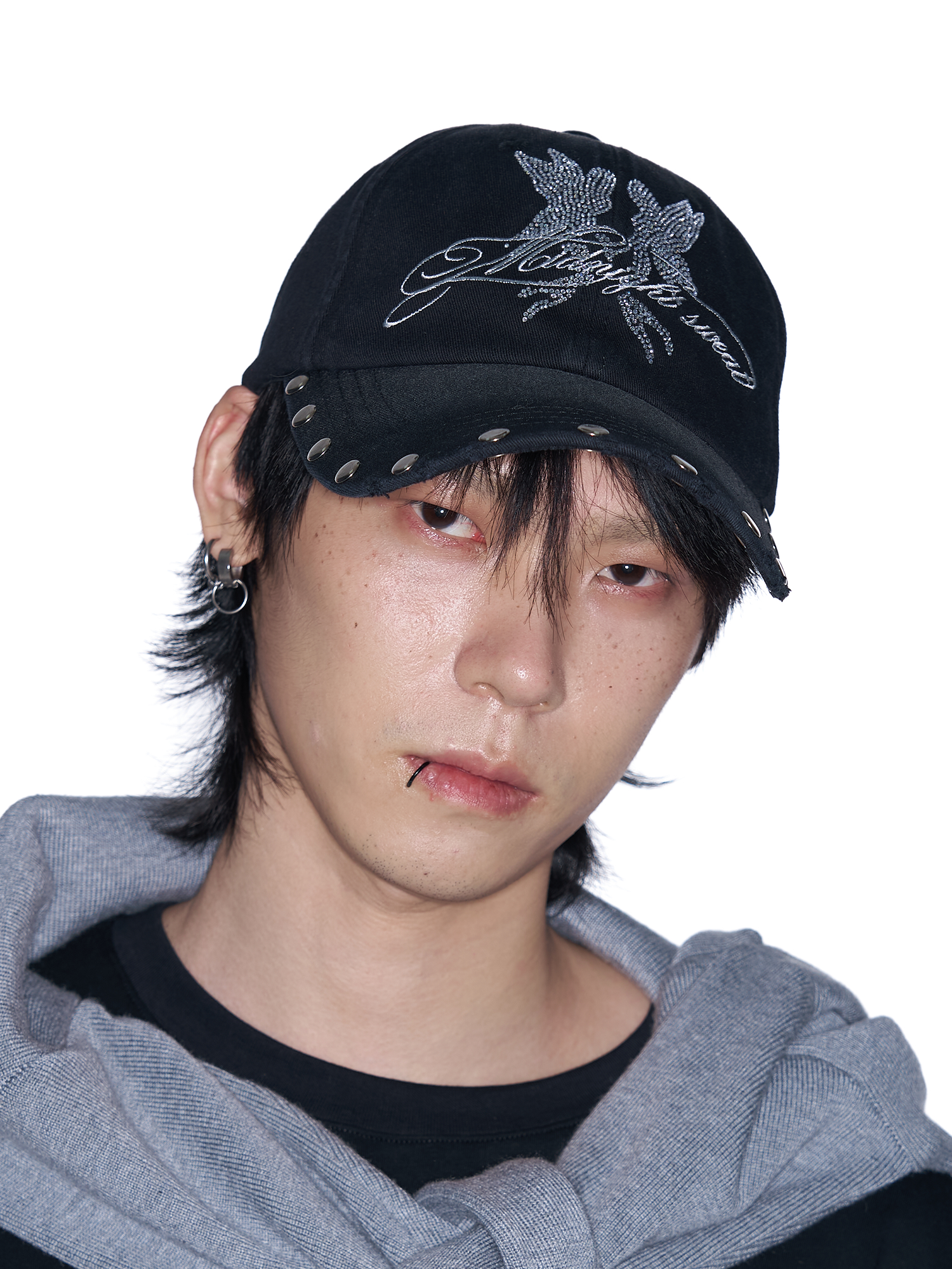 SANB Washed Angel Diamond Baseball Cap