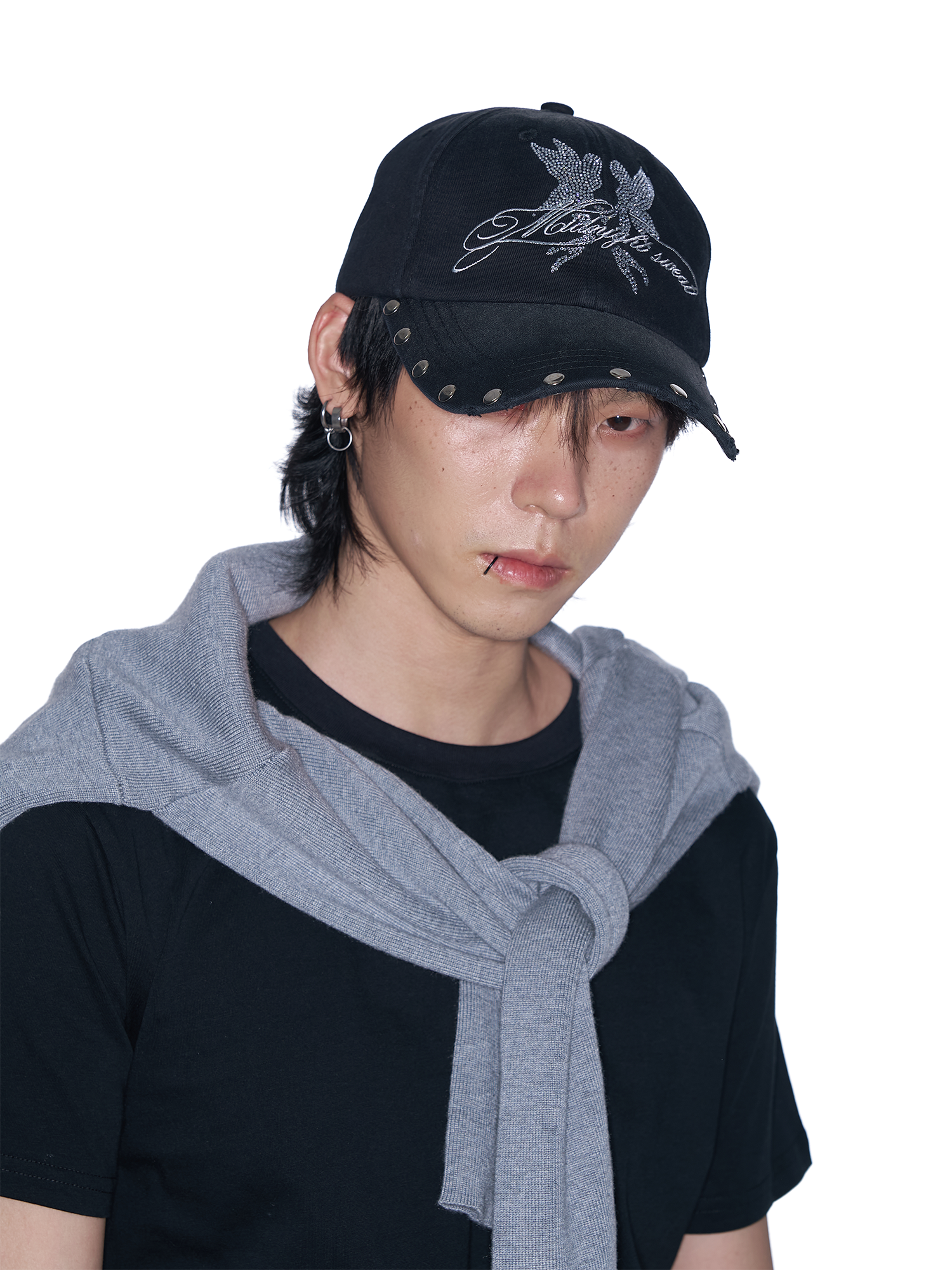 SANB Washed Angel Diamond Baseball Cap