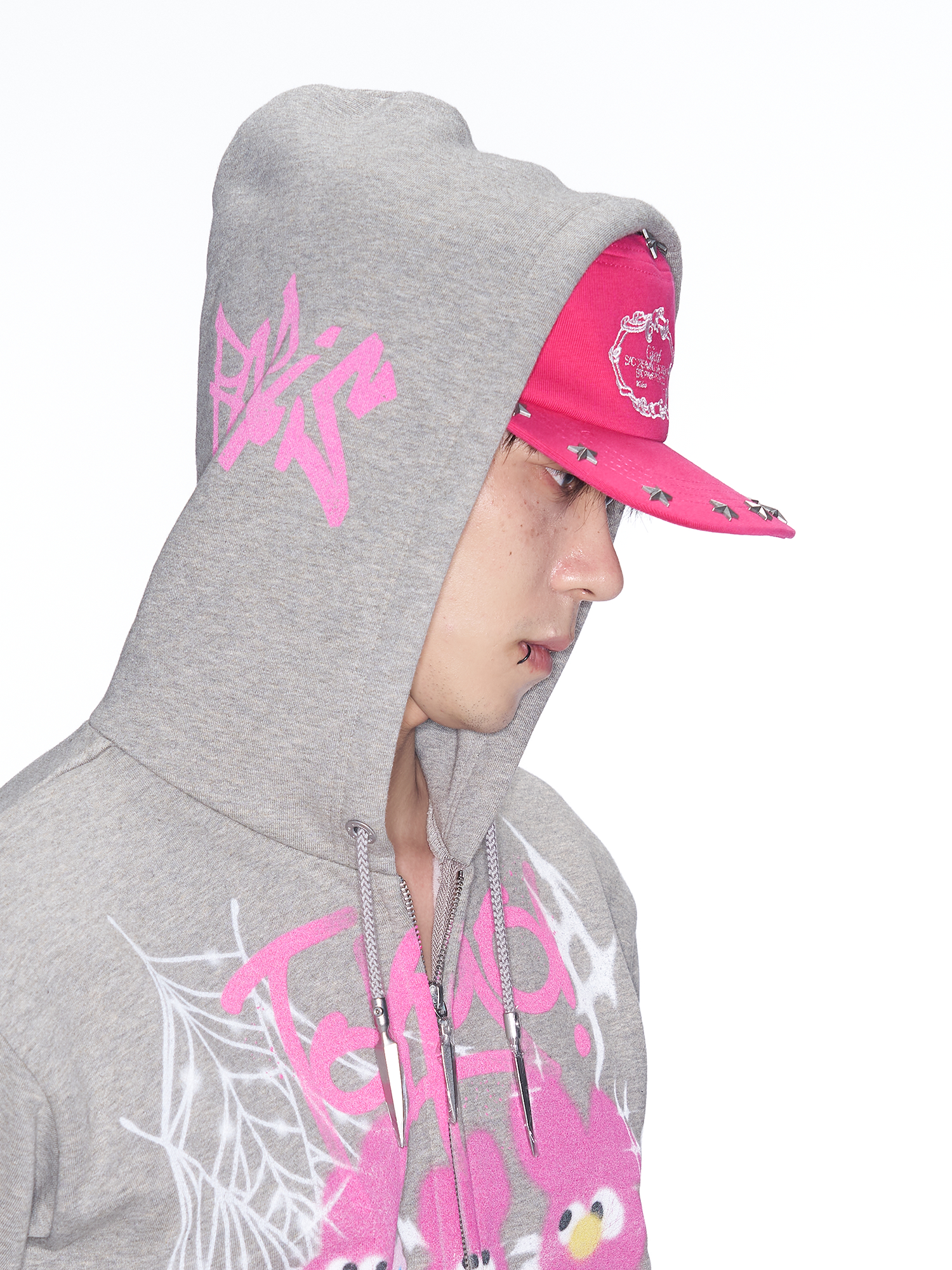 SANB Star-Studded Embroidered Pillbox Cap