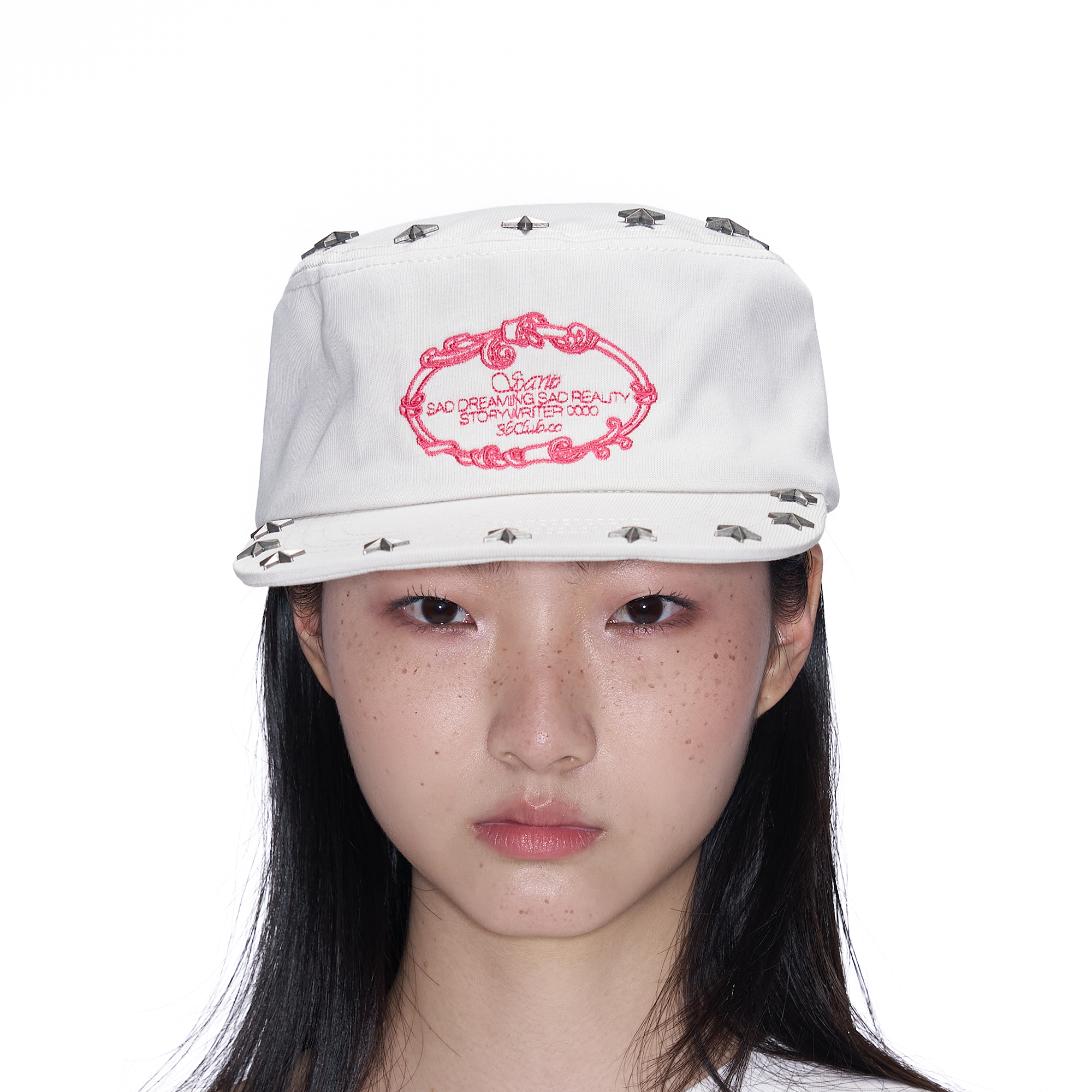 SANB Star-Studded Embroidered Pillbox Cap