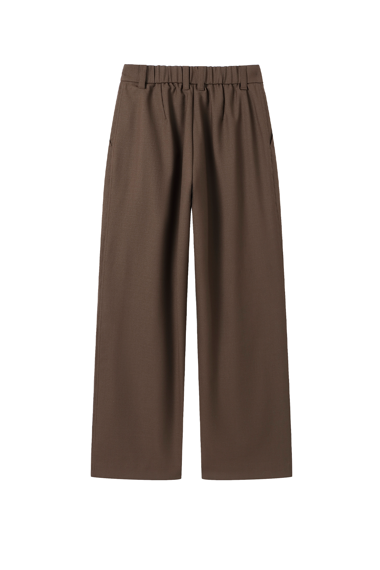 MOITIEDEPETALE Wool-Blended Pleats Trousers