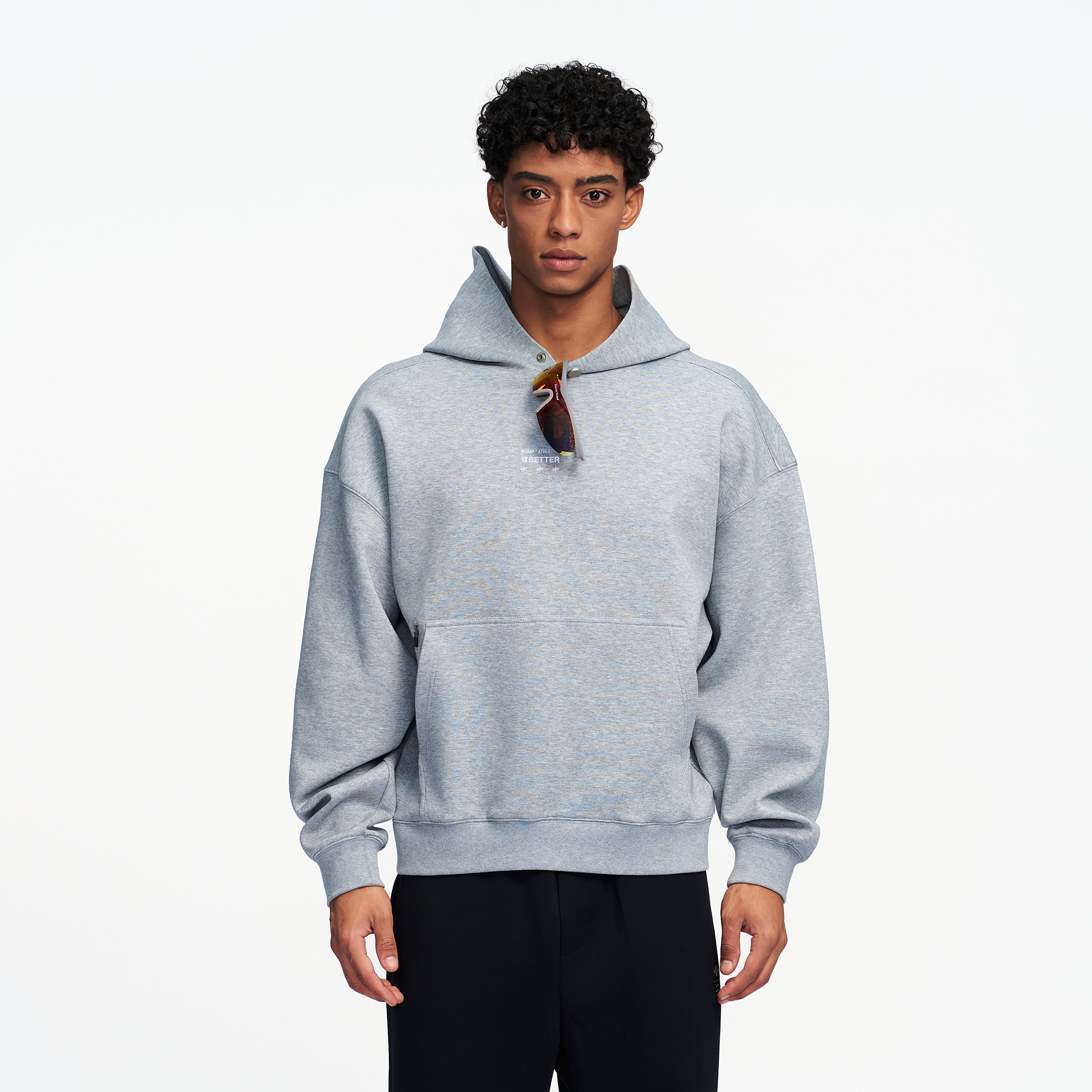 PUMPPLUS Essential Graphic Hoodie, premium urban and streetwear designers apparel on PROJECTISR.com, PUMPPLUS