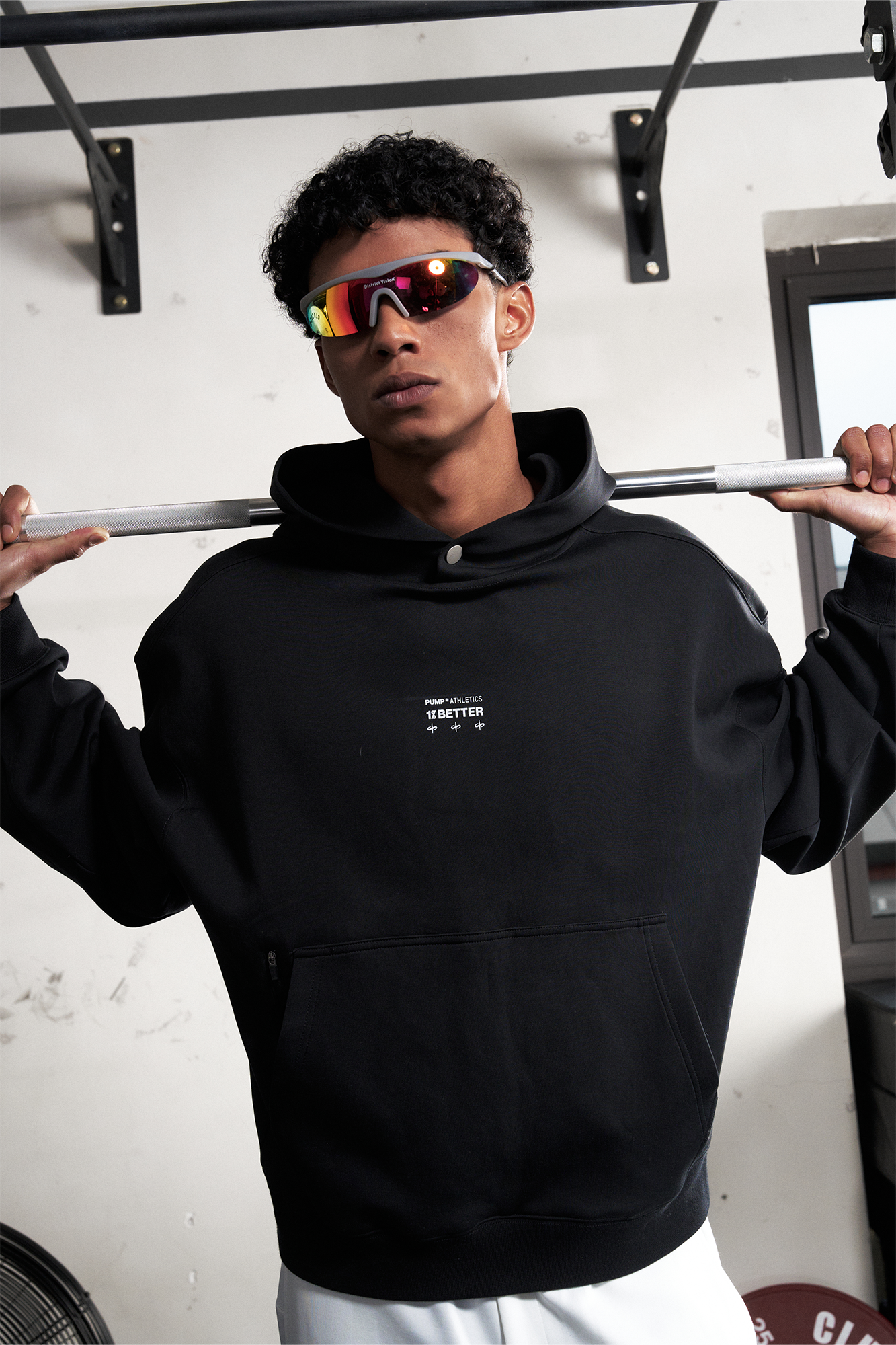 PUMPPLUS Essential Graphic Hoodie, premium urban and streetwear designers apparel on PROJECTISR.com, PUMPPLUS