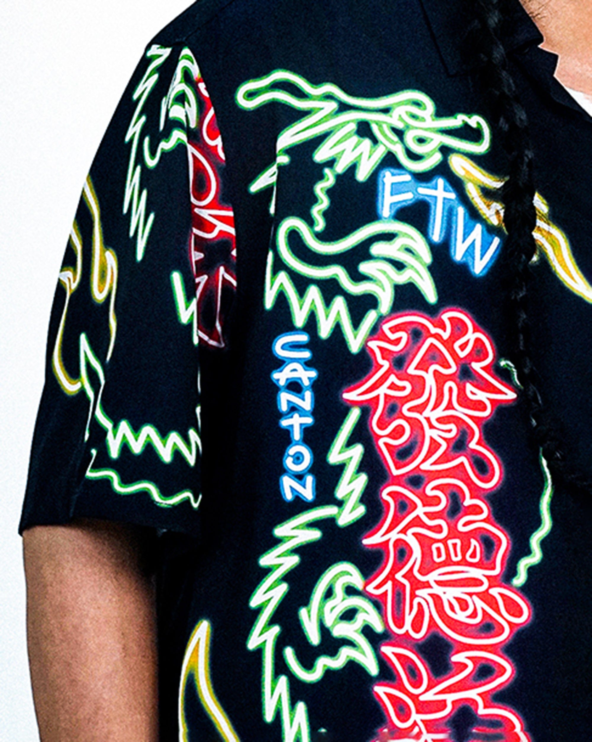 WCC Neon Chinatown Half-Shirt, premium urban and streetwear designers apparel on PROJECTISR.com, WCC