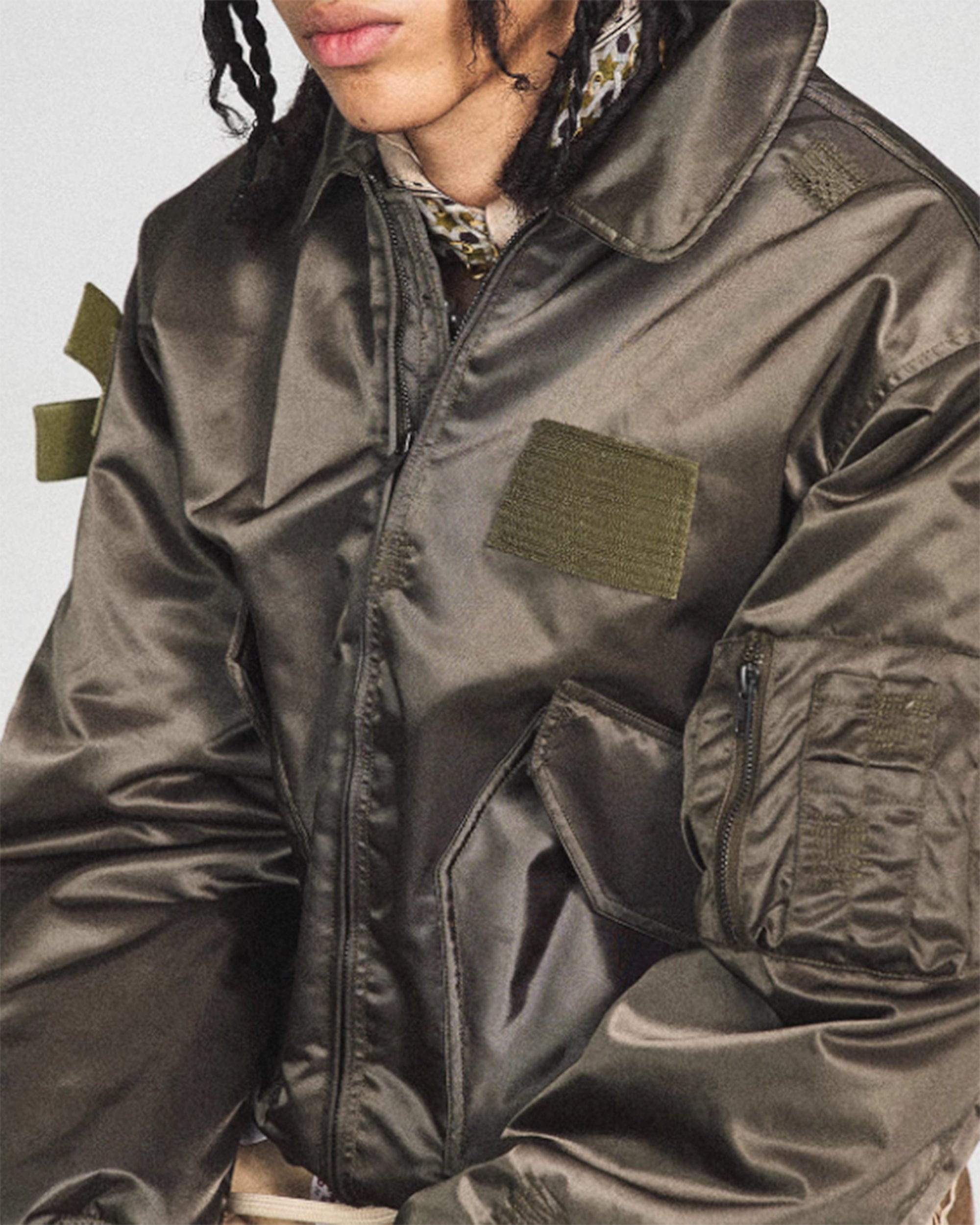 STEEPC Camo MA2 Multi-Pocket Patchwork Reversible Jacket, premium urban and streetwear designers apparel on PROJECTISR.com, STEEPC