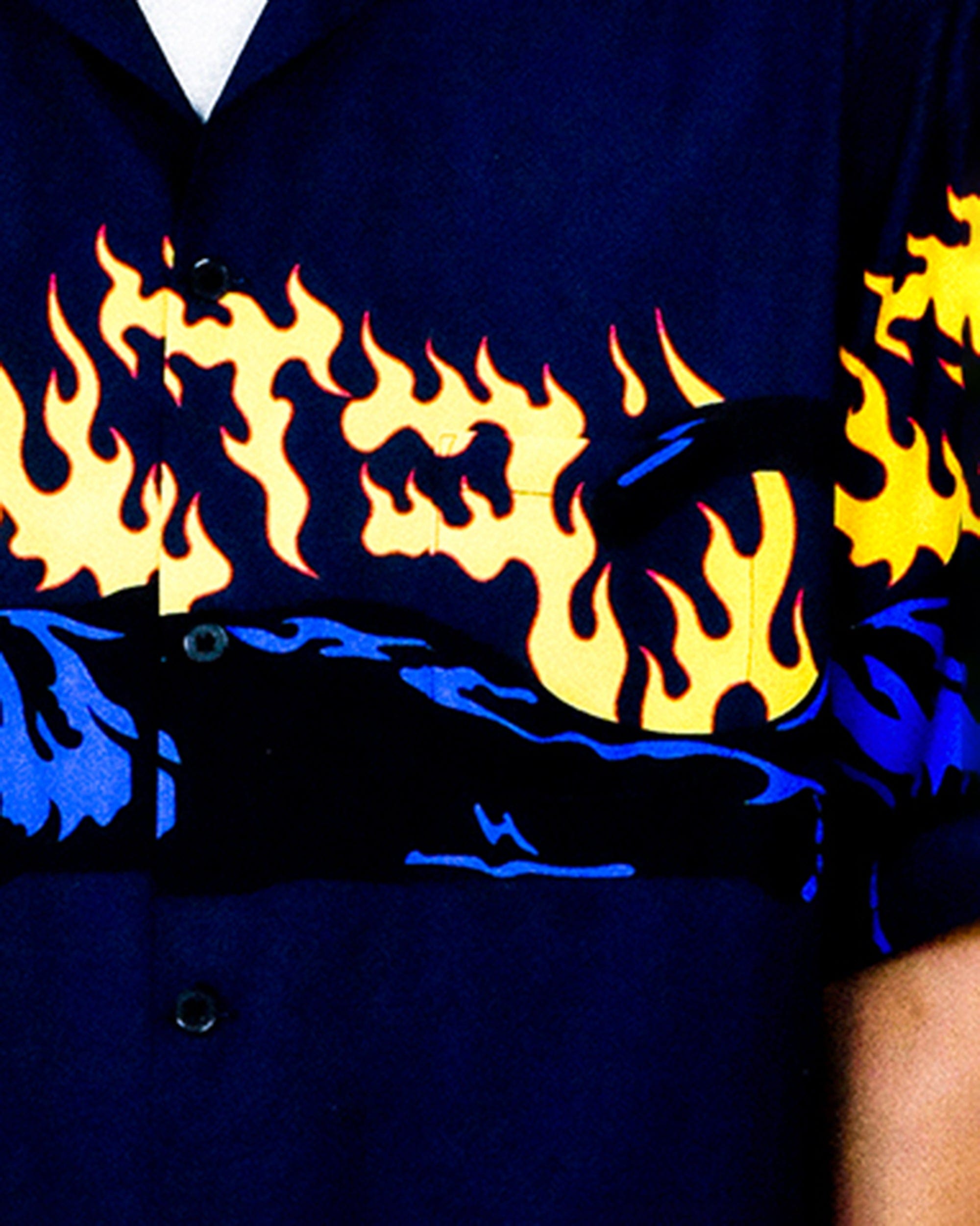 WCC Flaming Panther Half-Shirt, premium urban and streetwear designers apparel on PROJECTISR.com, WCC