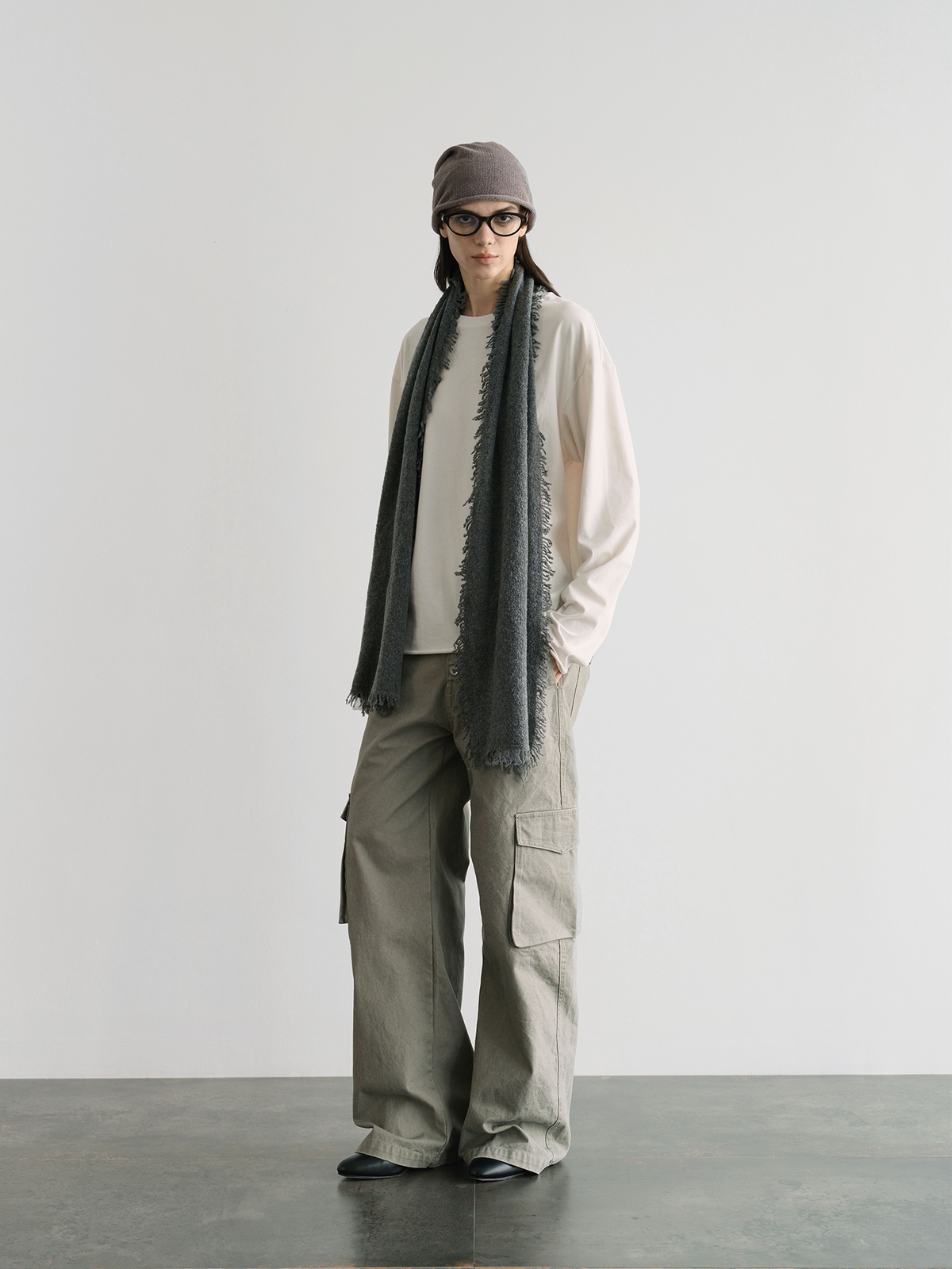 ORGANIC EMOTION Multi-Pocket Washed Retro Cargo Pants
