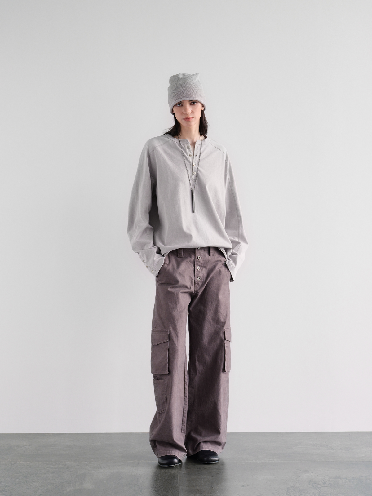 ORGANIC EMOTION Multi-Pocket Washed Retro Cargo Pants