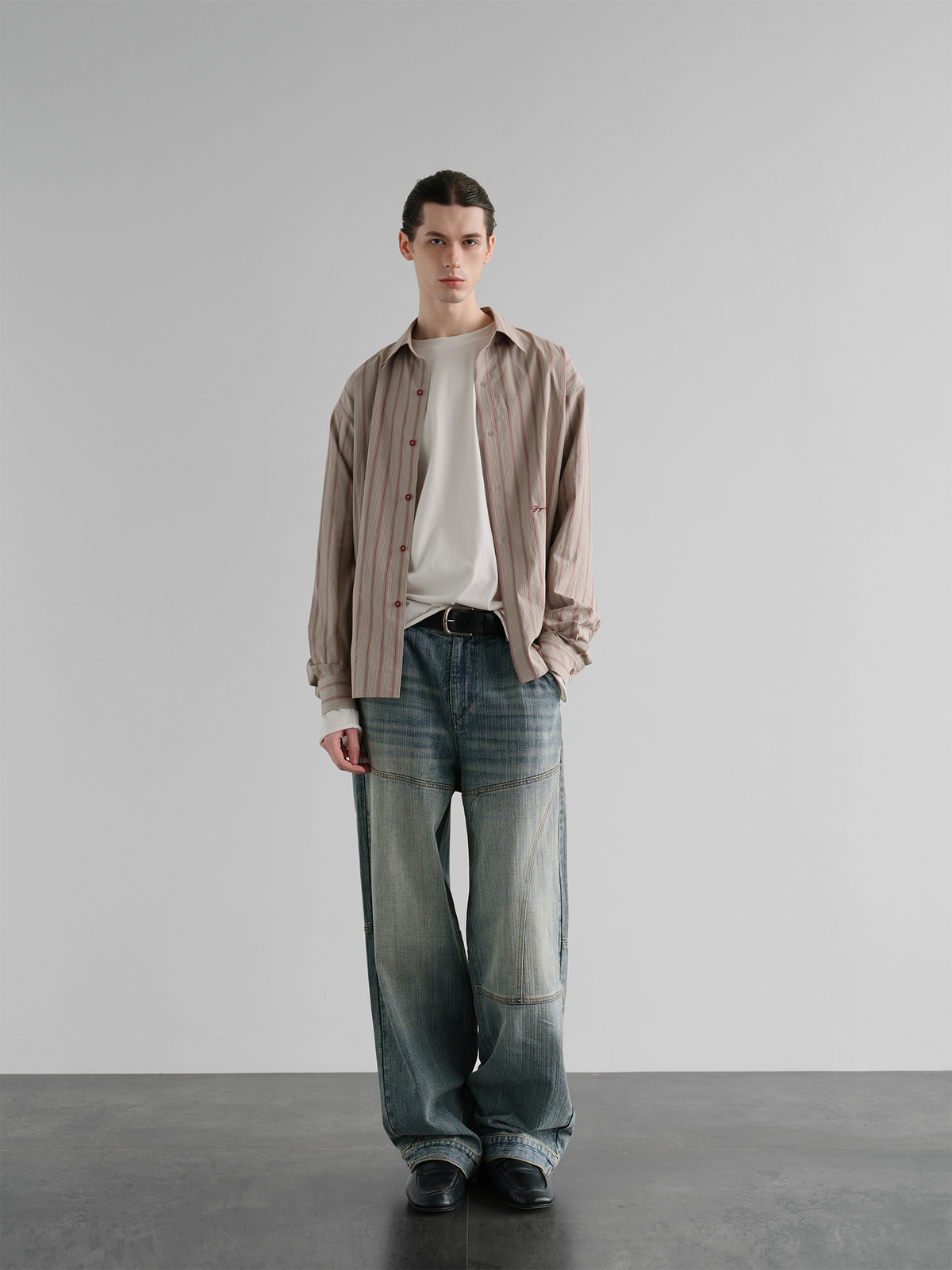 ORGANIC EMOTION Retro Washed Straight-Leg Jeans