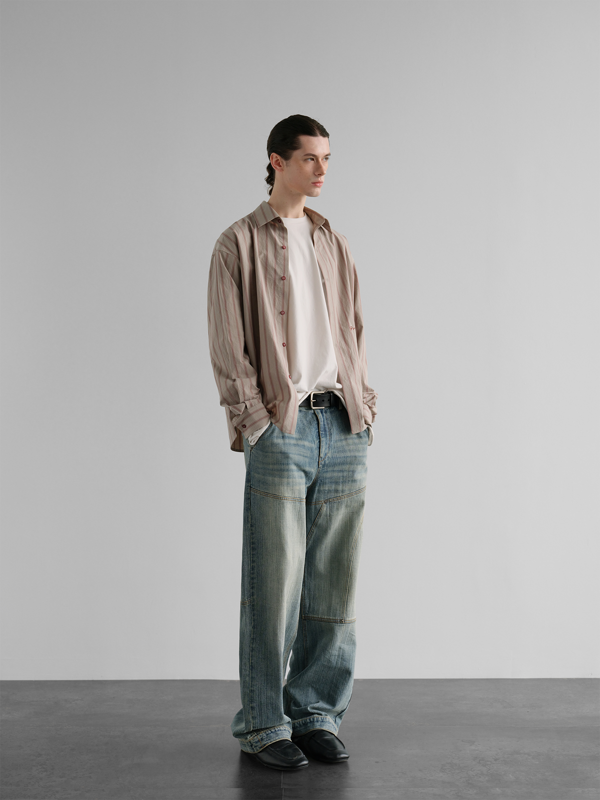 ORGANIC EMOTION Retro Washed Straight-Leg Jeans