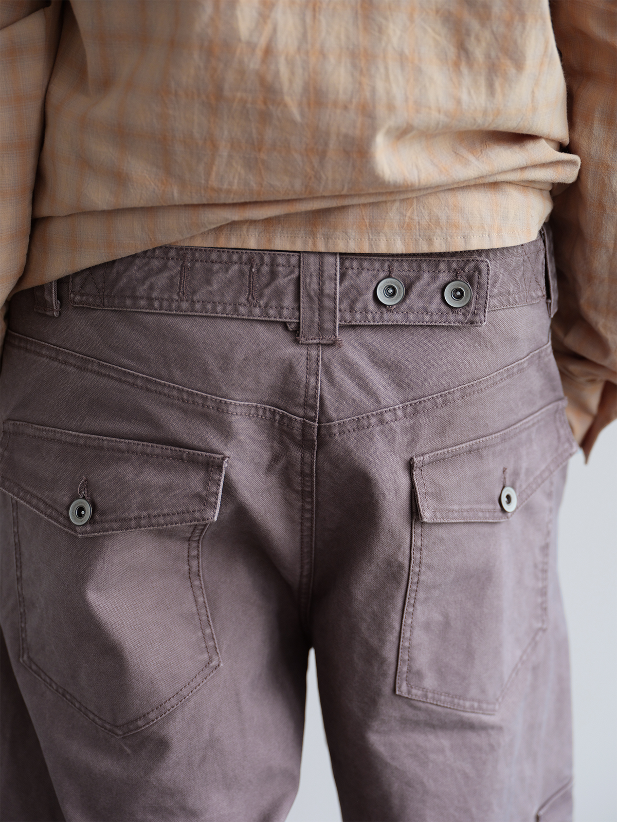 ORGANIC EMOTION Multi-Pocket Washed Retro Cargo Pants