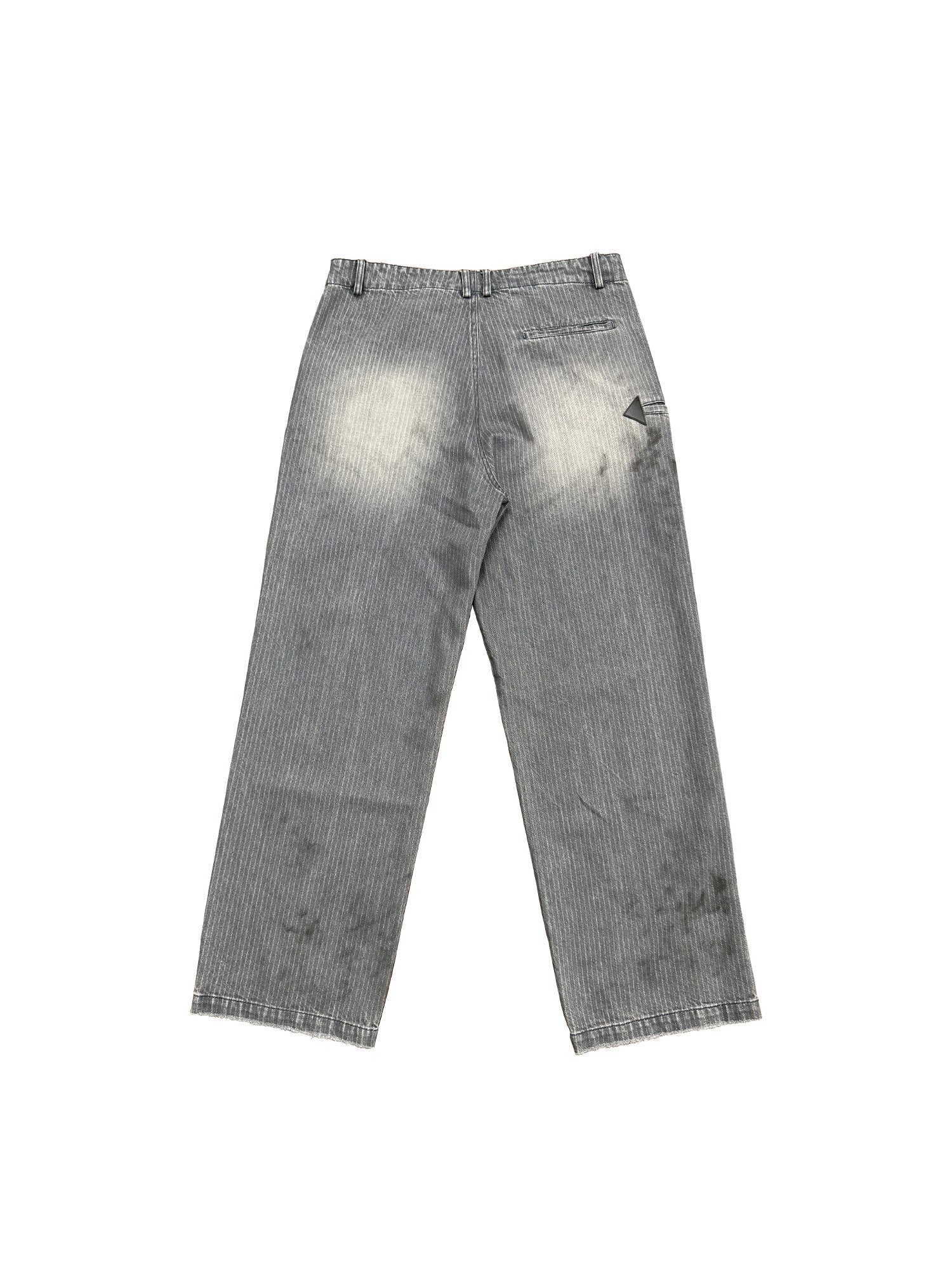 RICHILL Distressed Pinstriped Embroidered Jeans, premium urban and streetwear designers apparel on PROJECTISR.com, RICHILL