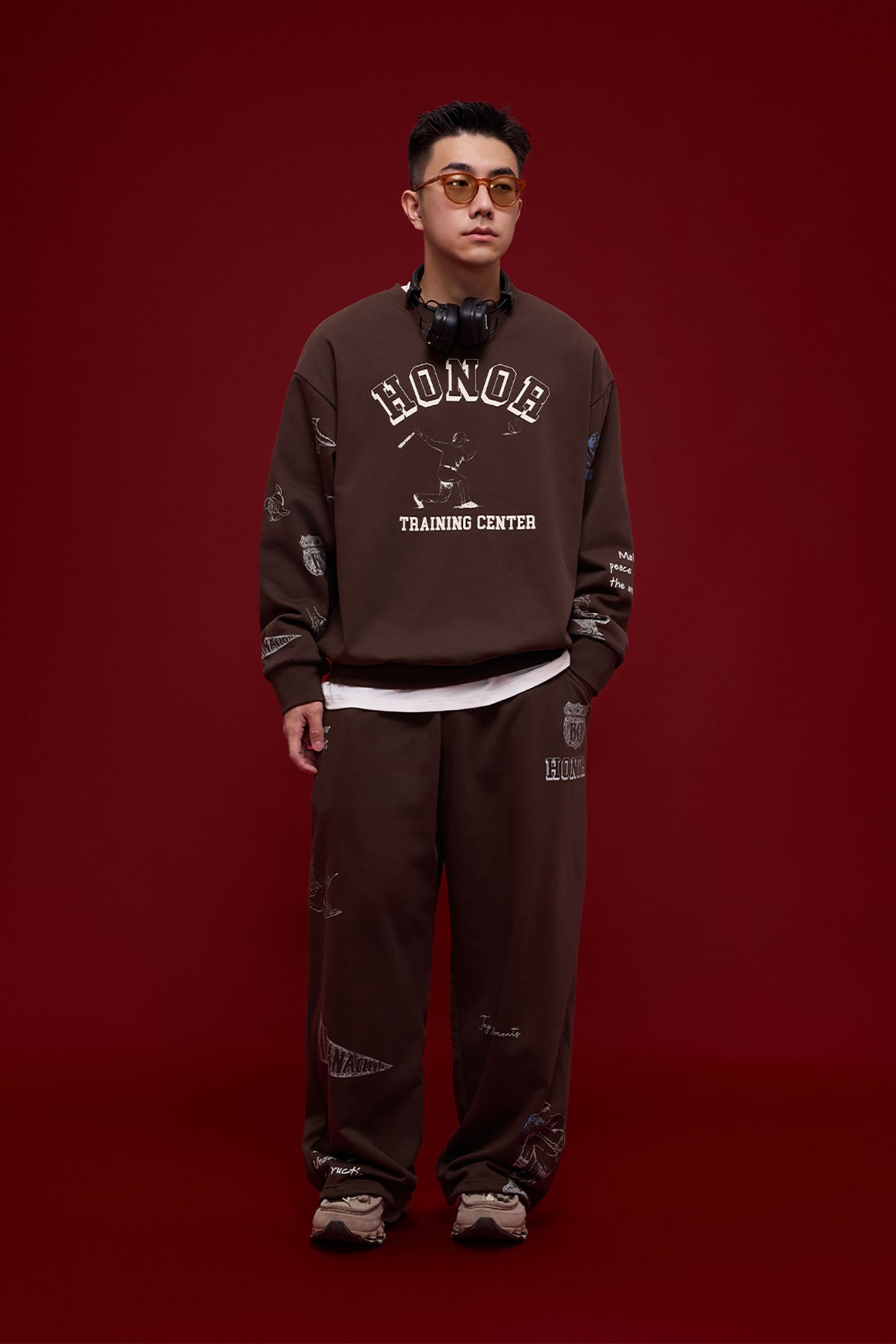 BANANA CLUB Classic Doodle Graphic Sweatshirt