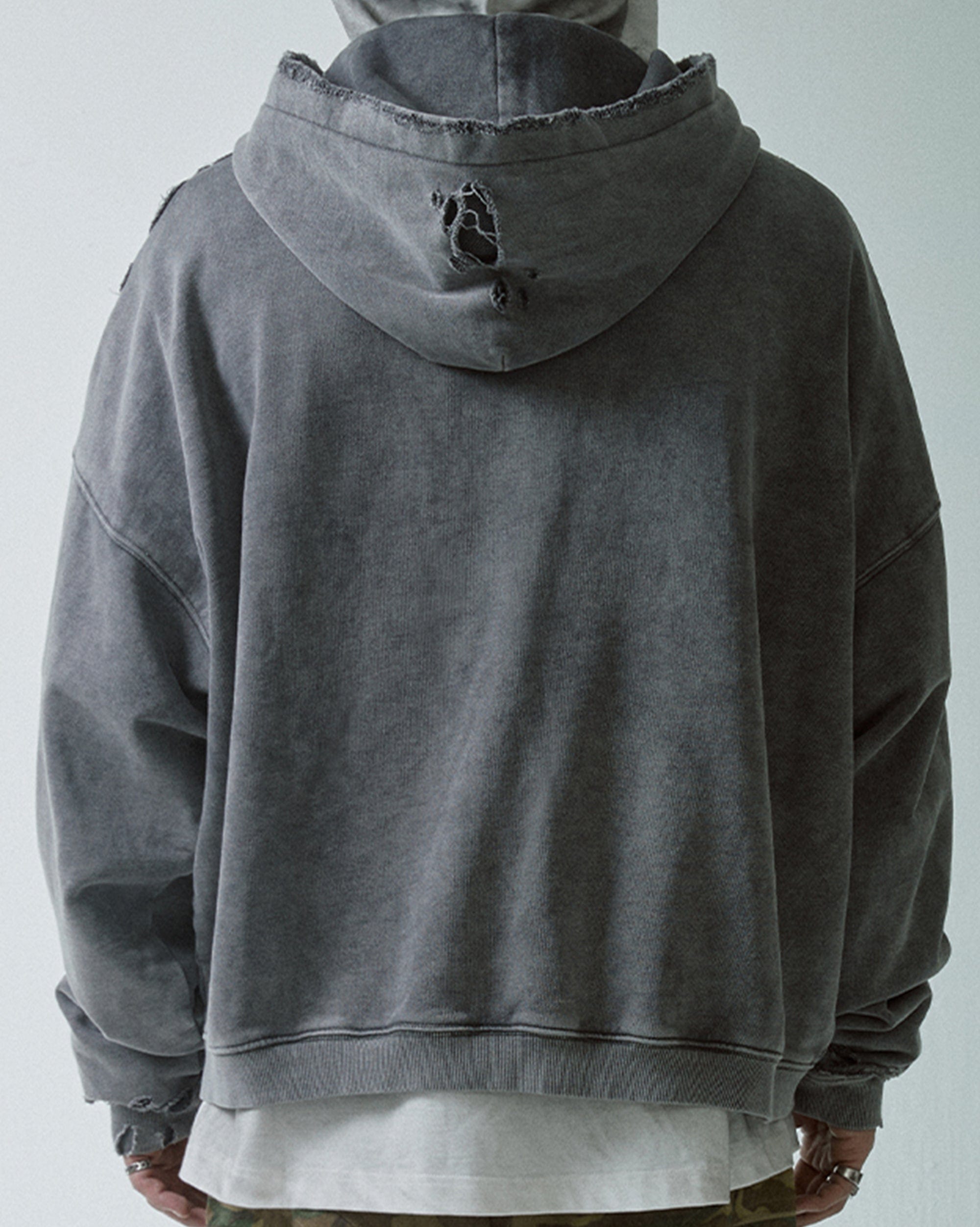 F2CE Essential Oversized Distressed Hoodie, premium urban and streetwear designers apparel on PROJECTISR.com, F2CE