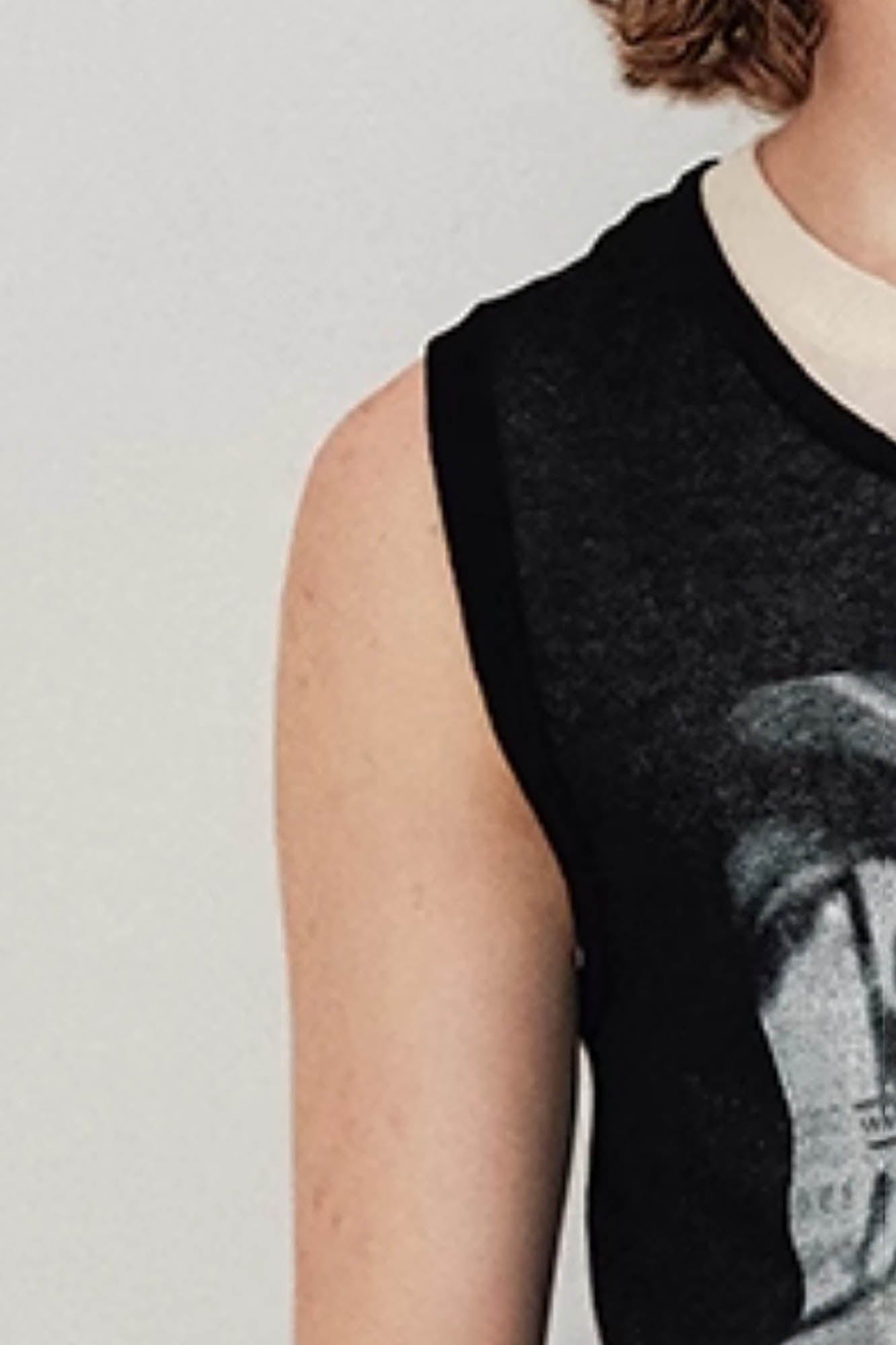 KREATE Abstract Face Knitted Tank Top, premium urban and streetwear designers apparel on PROJECTISR.com, KREATE